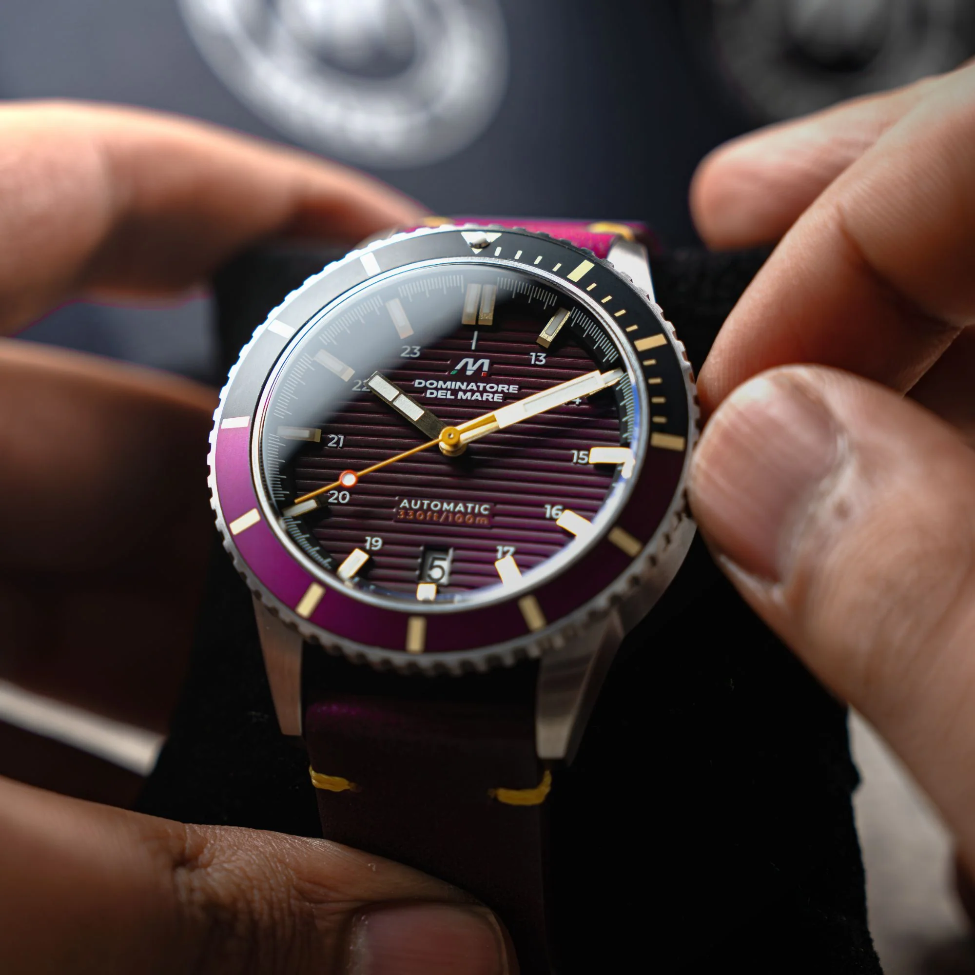 Scilla Automatic PURPLE / Leather | Purple Dial - Image 2