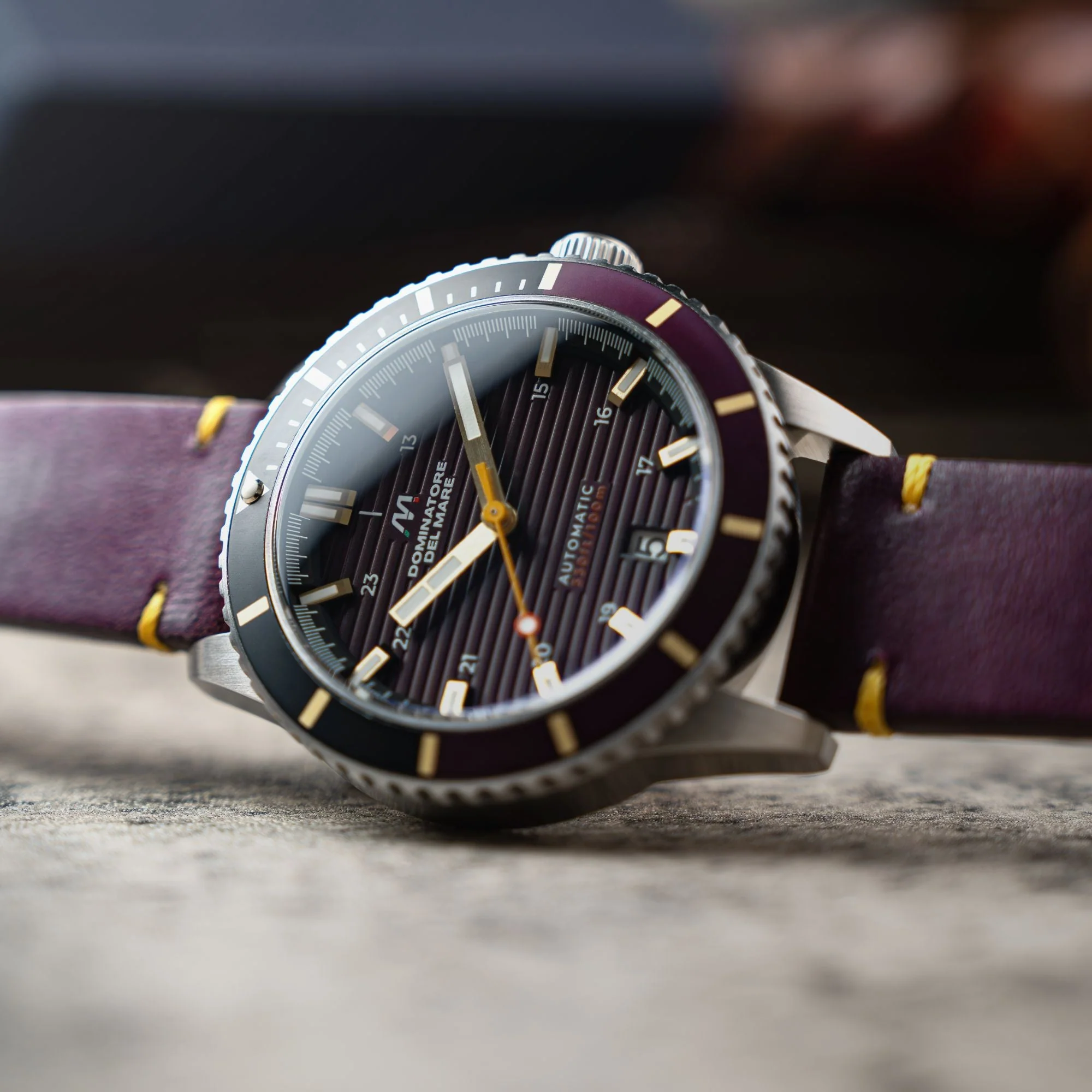 Scilla Automatic PURPLE / Leather | Purple Dial - Image 3