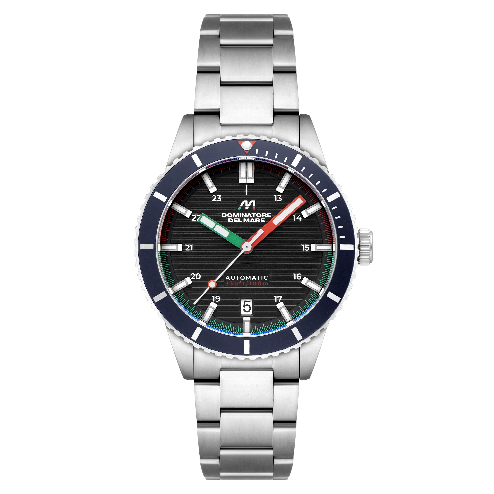 SCILLA AUTOMATIC BLACK / STAINLESS STEEL | Black Dial