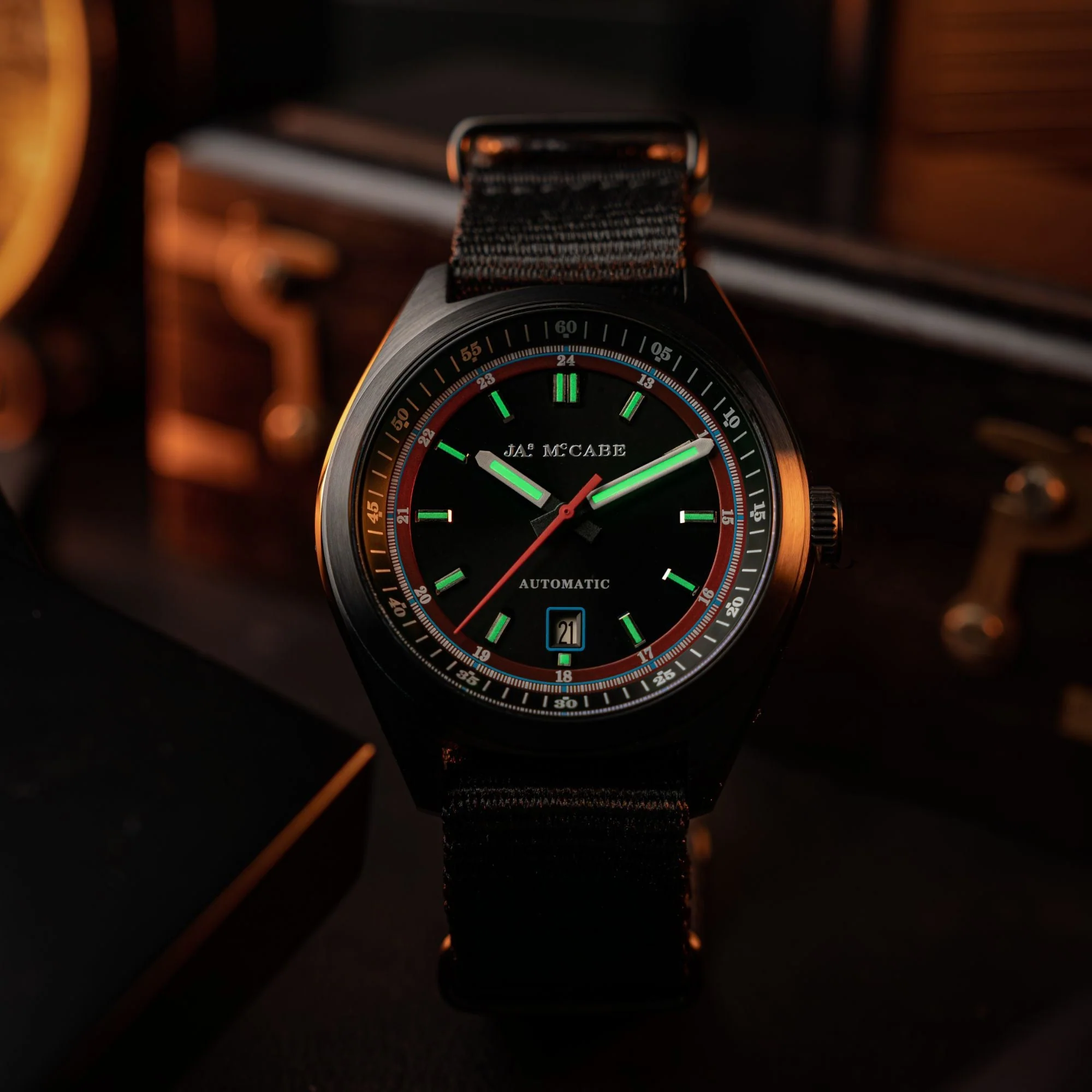 Scrambler Automatic Black / Black Nylon | Black Dial - Image 3