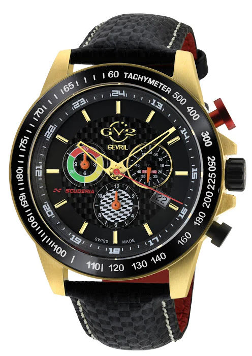Scuderia Swiss Made Chronograph alarm, Black Black | Black Dial