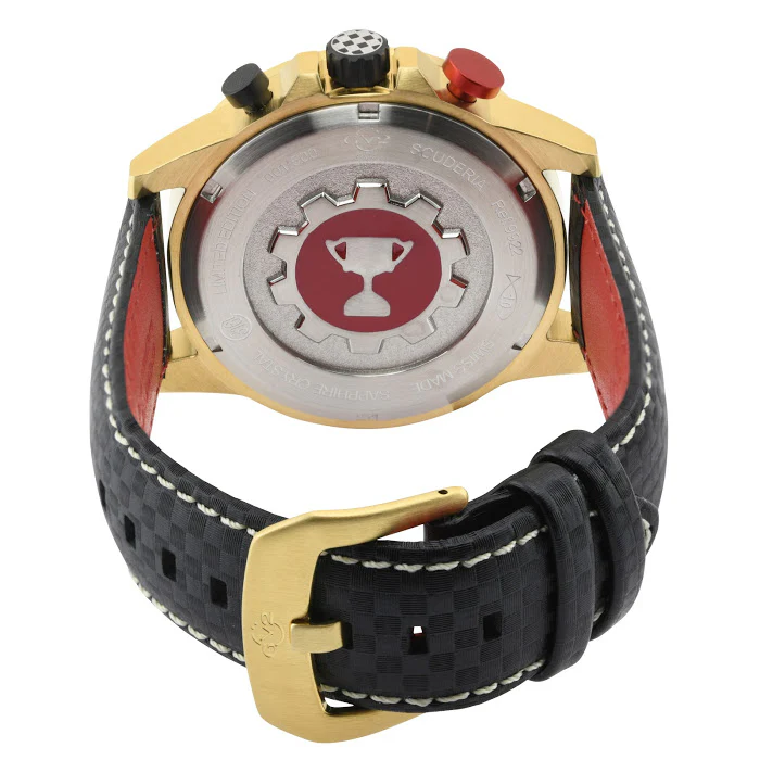 Scuderia Swiss Made Chronograph alarm, Black Black | Black Dial - Image 2