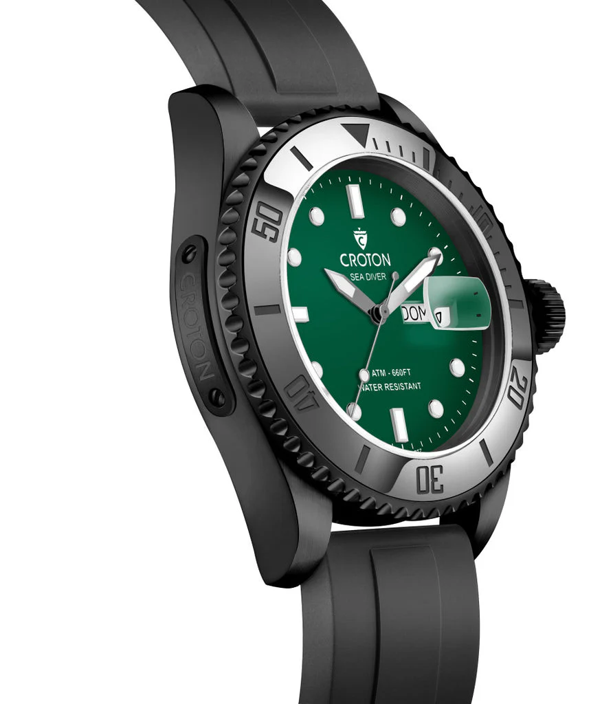 Sea Diver Black/Green/Black | Green Dial - Image 2