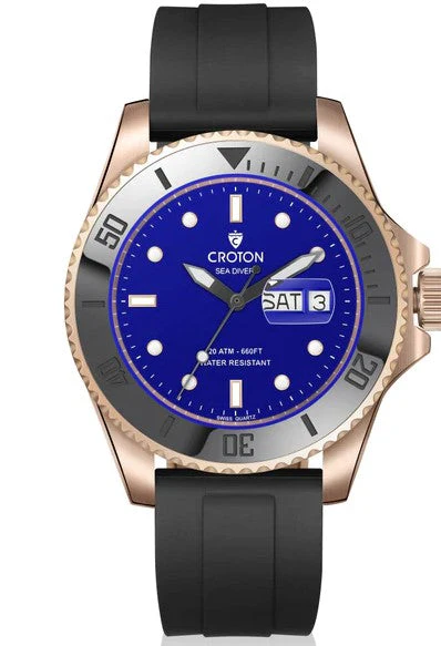 Sea Diver Rose/Blue/Black | Blue Dial