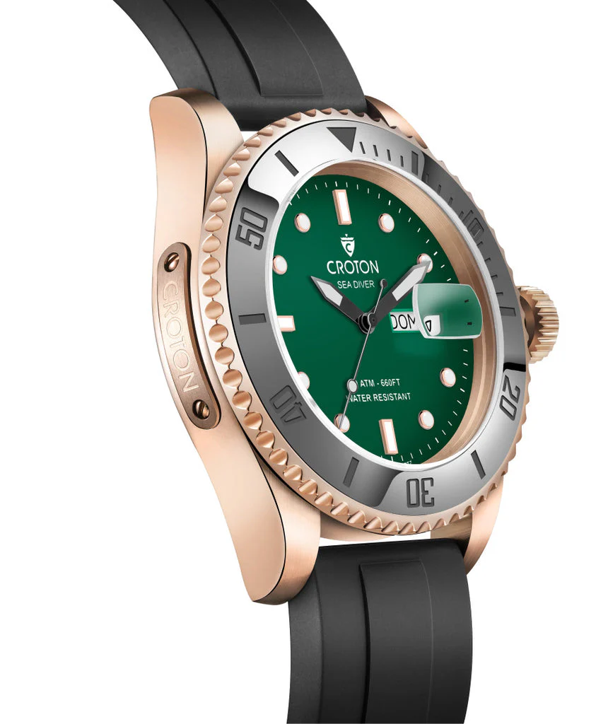 Sea Diver Rose/Green/Brown | Green Dial - Image 2