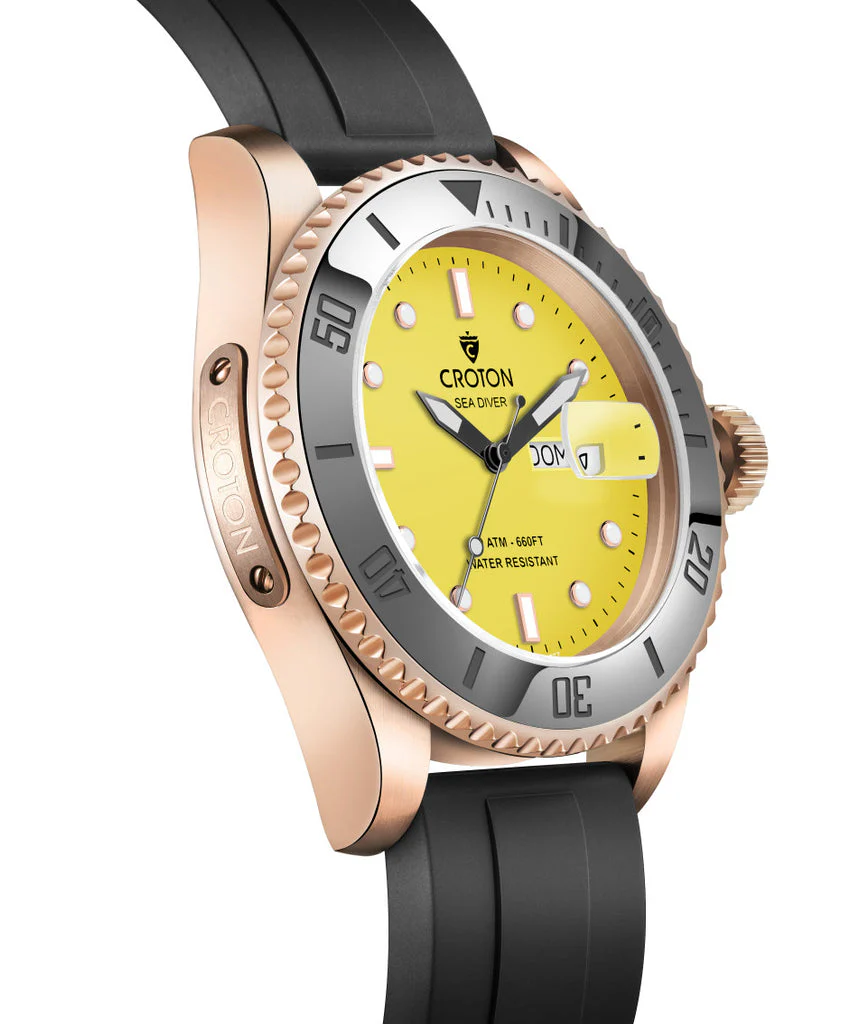Sea Diver Rose/Yellow/Black | Yellow Dial - Image 2