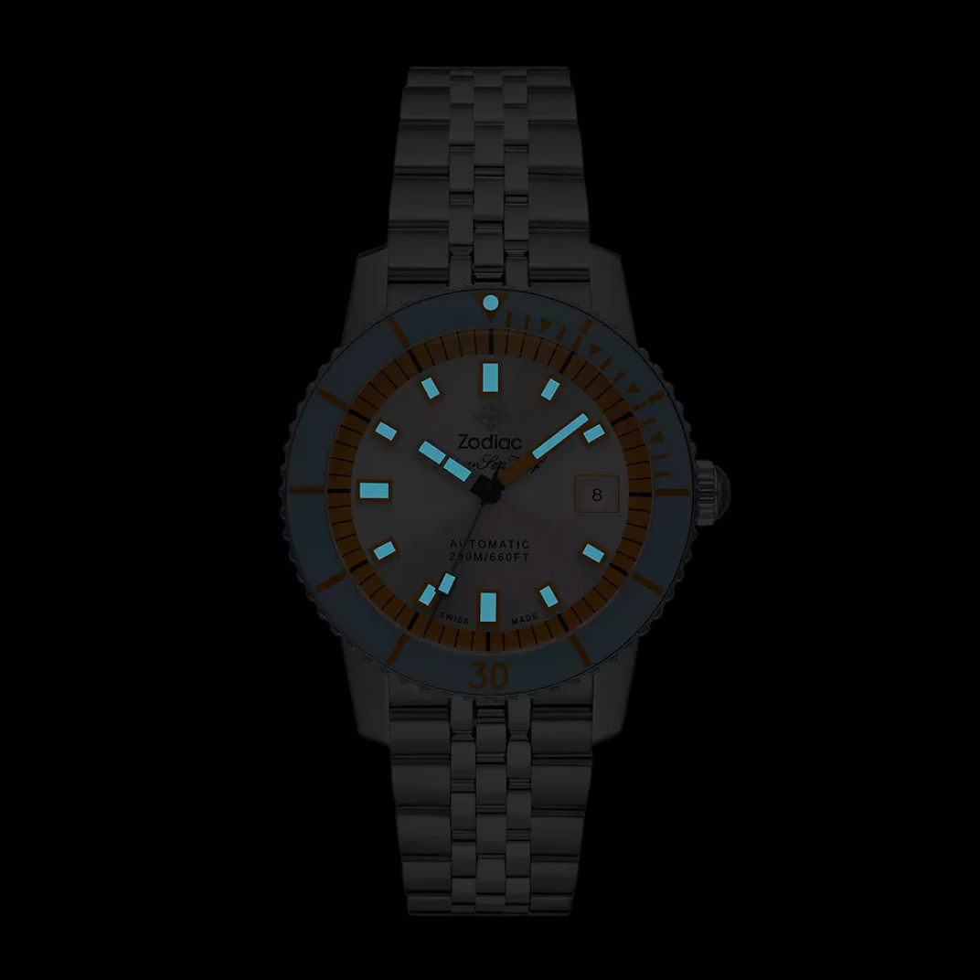 SEA WOLF COMPRESSION Silver / Steel Bracelet | Silver Dial - Image 3