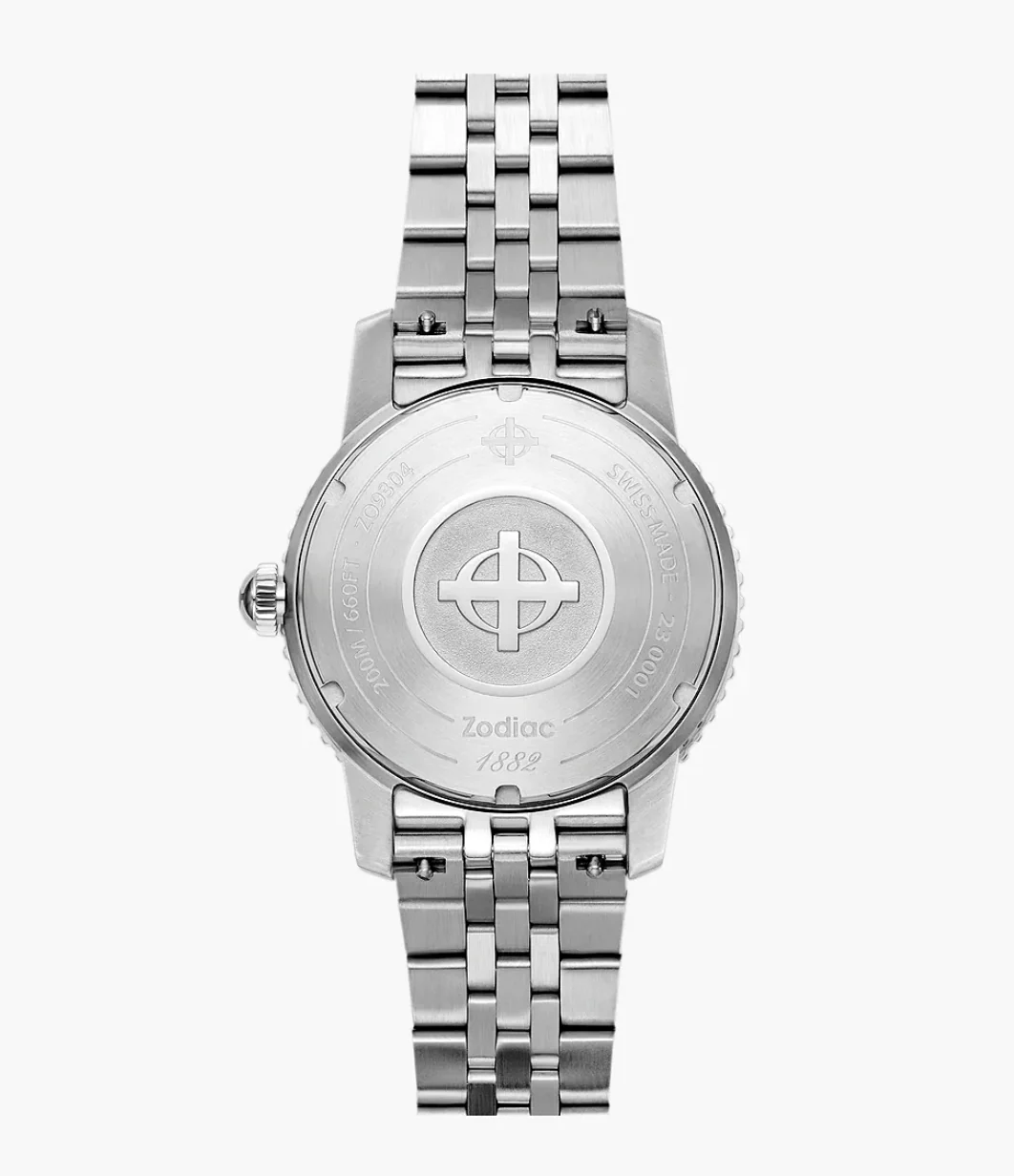 SEA WOLF COMPRESSION Silver / Steel Bracelet | Silver Dial - Image 4
