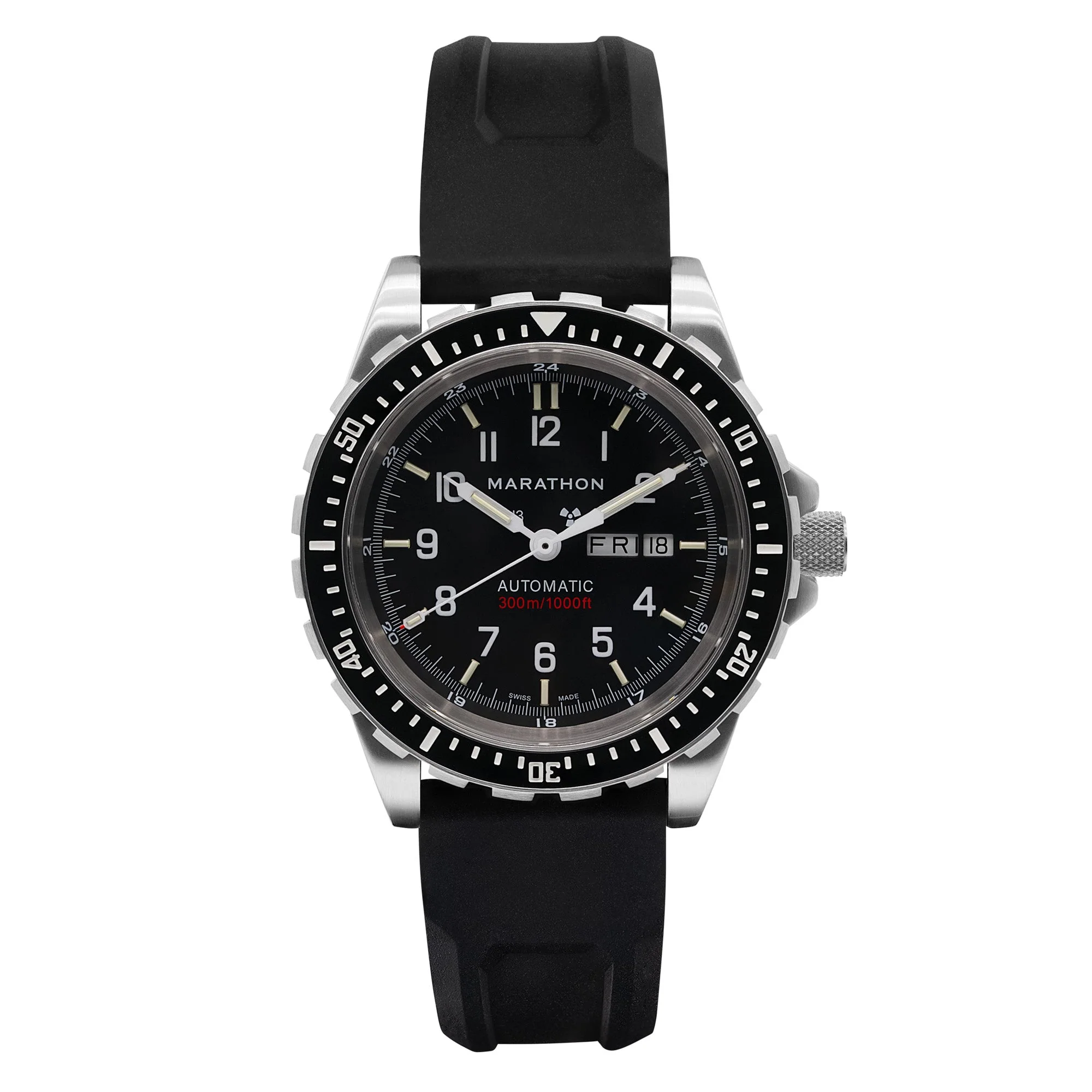 Dive SS/BKSS 3PC RUBBER (WW194021SS-0130) | Black Dial