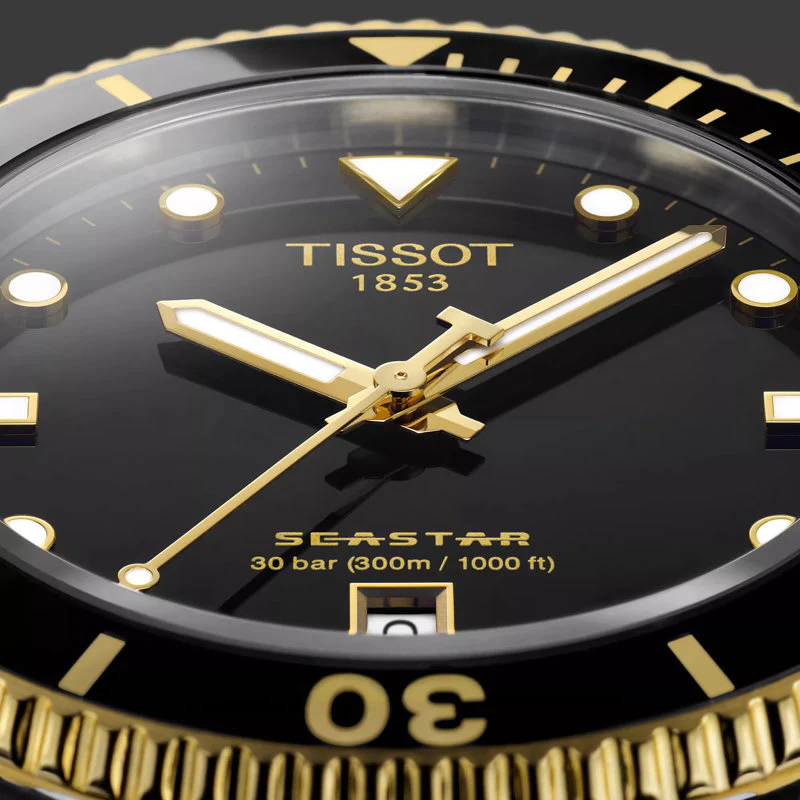 Seastar 1000 40mm Black / Rubber | Dial - Image 4