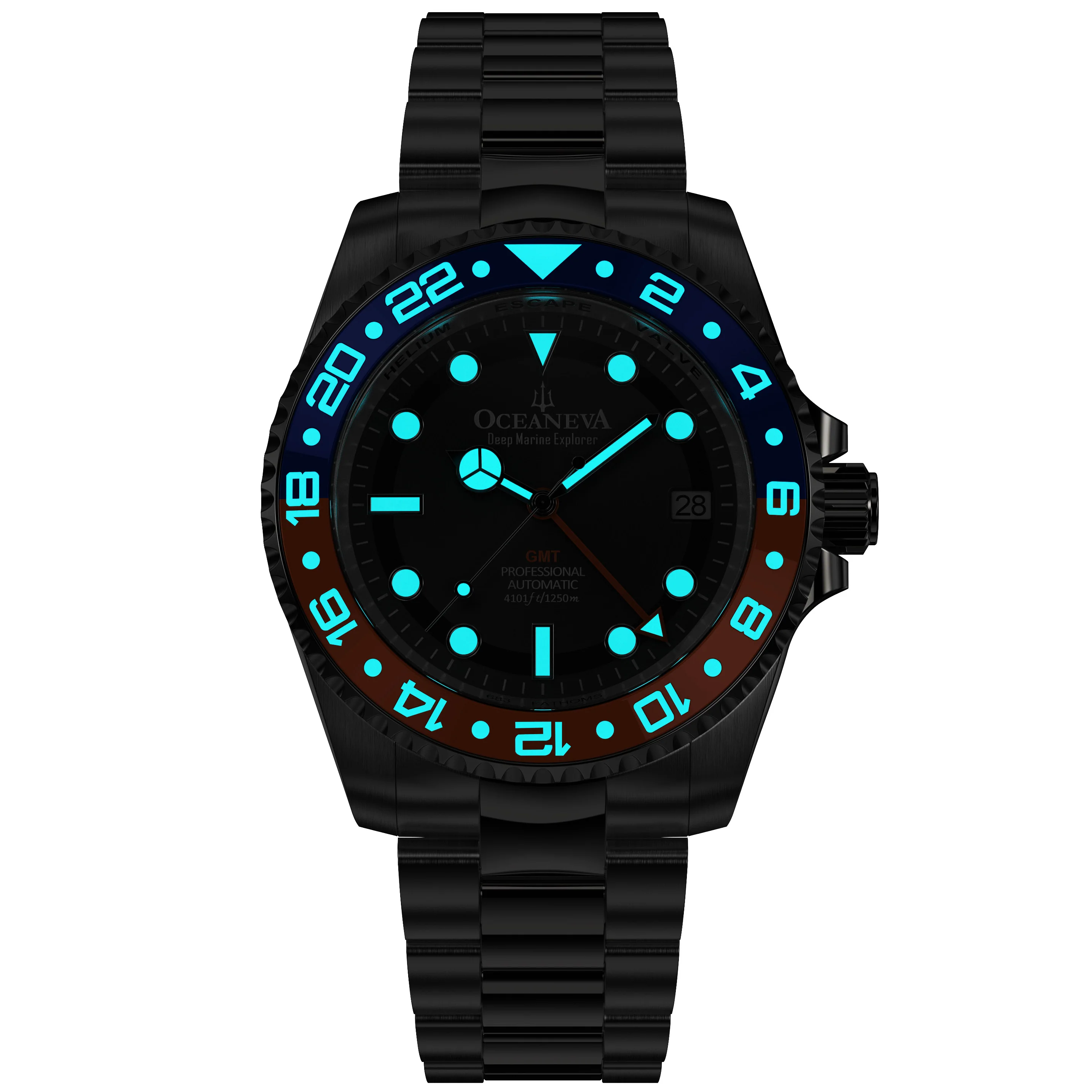Deep Marine Explorer II Black/Orange Bezel| Black Dial - Image 2