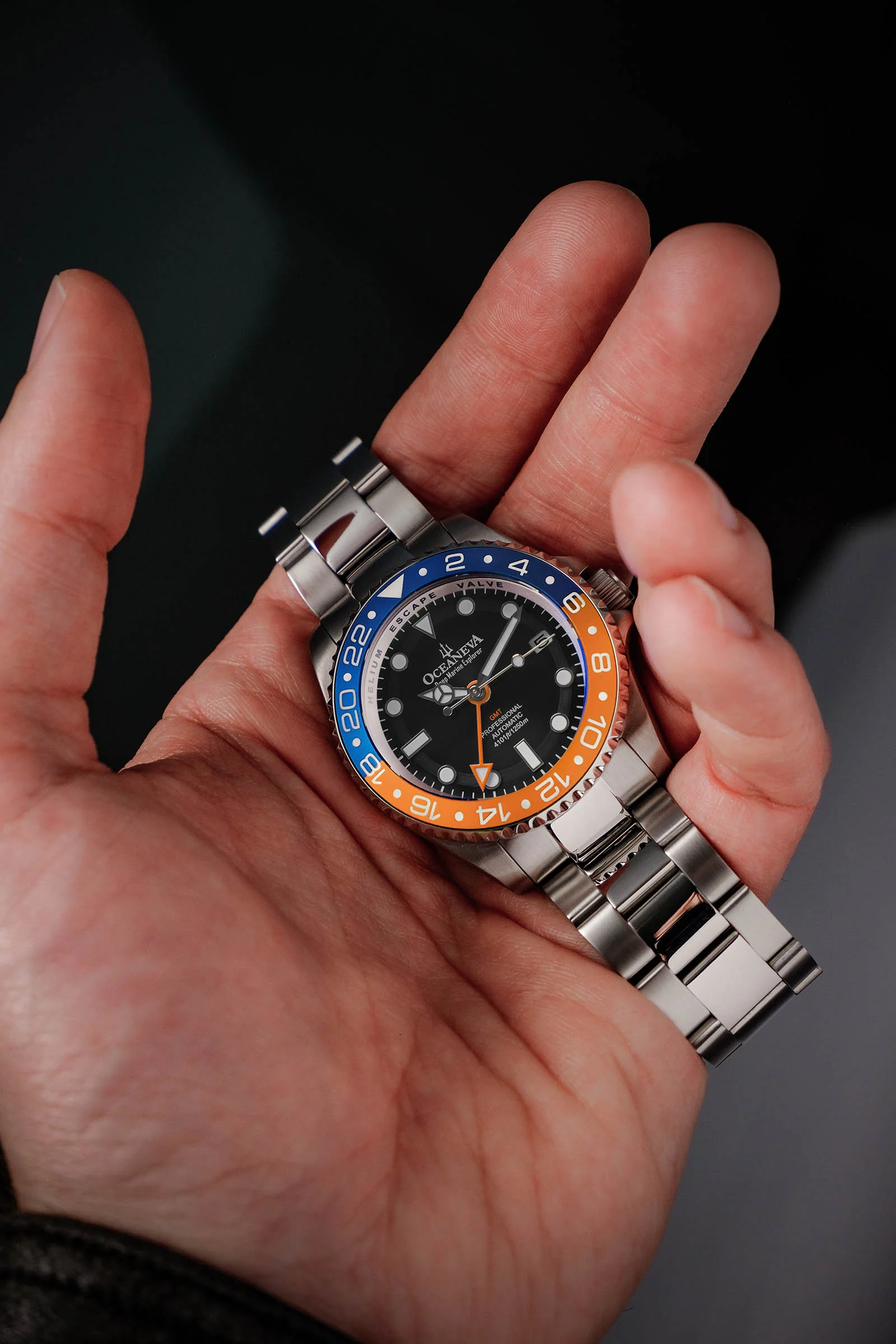 Deep Marine Explorer II Black/Orange Bezel| Black Dial - Image 3