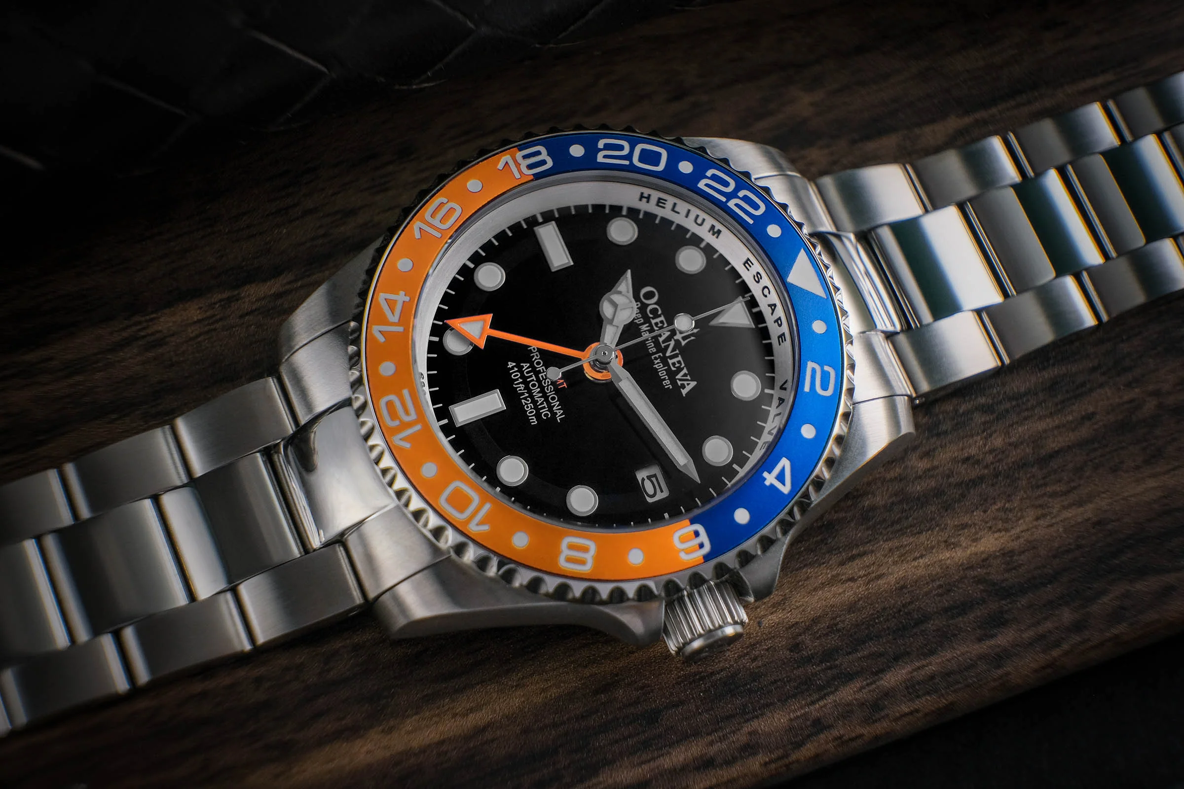 Deep Marine Explorer II Black/Orange Bezel| Black Dial - Image 4