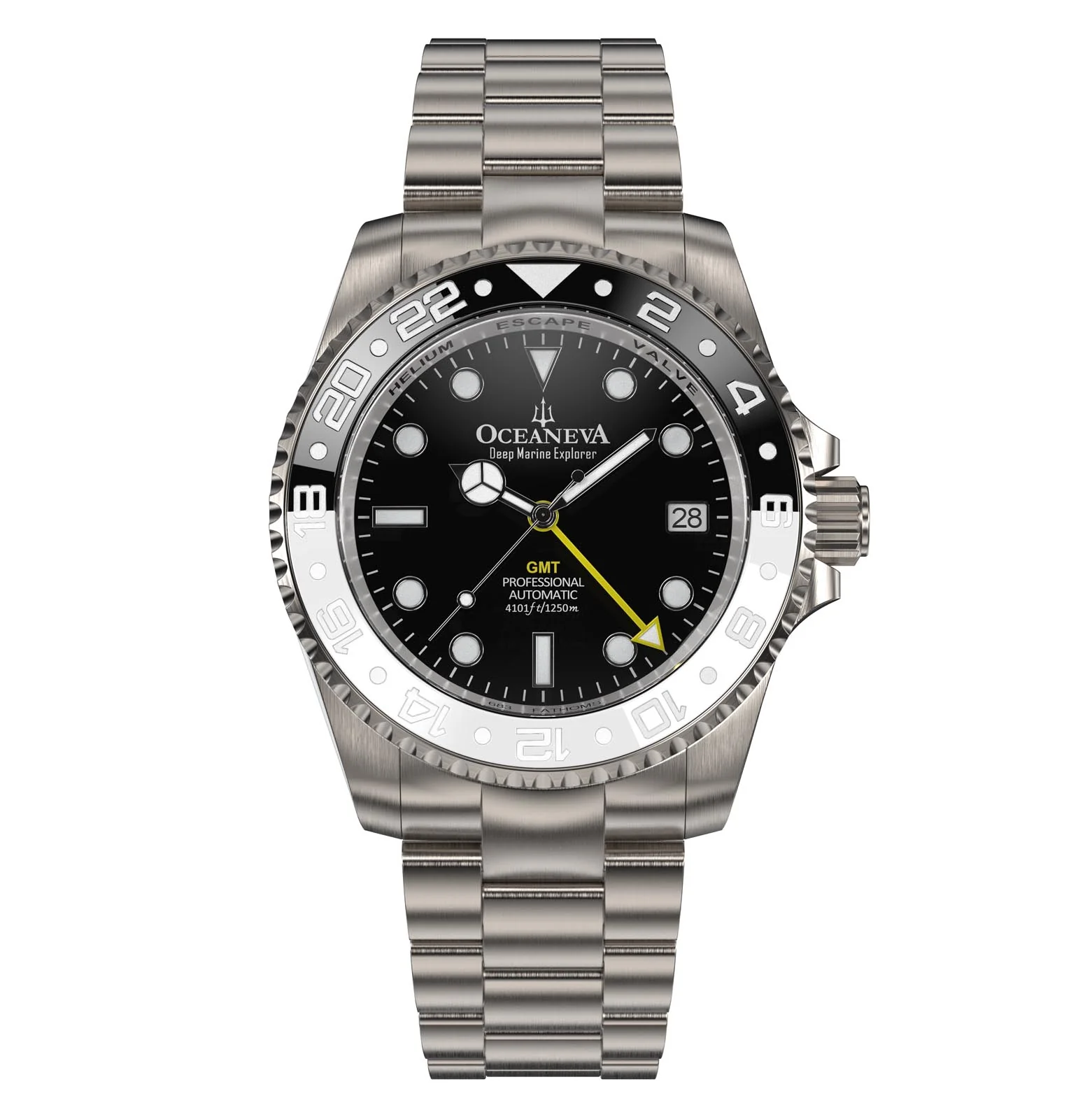 Deep Marine Explorer II Black/White Bezel | Black Dial