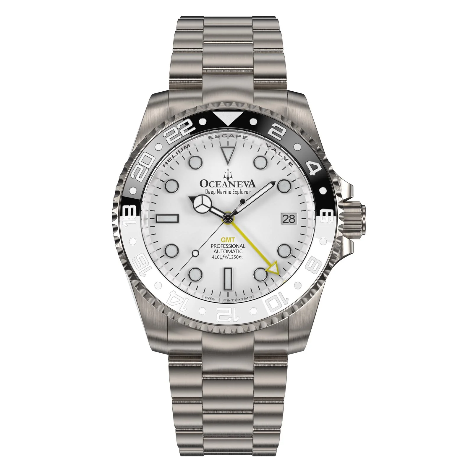 Deep Marine Explorer II White/Black Bezel | White Dial