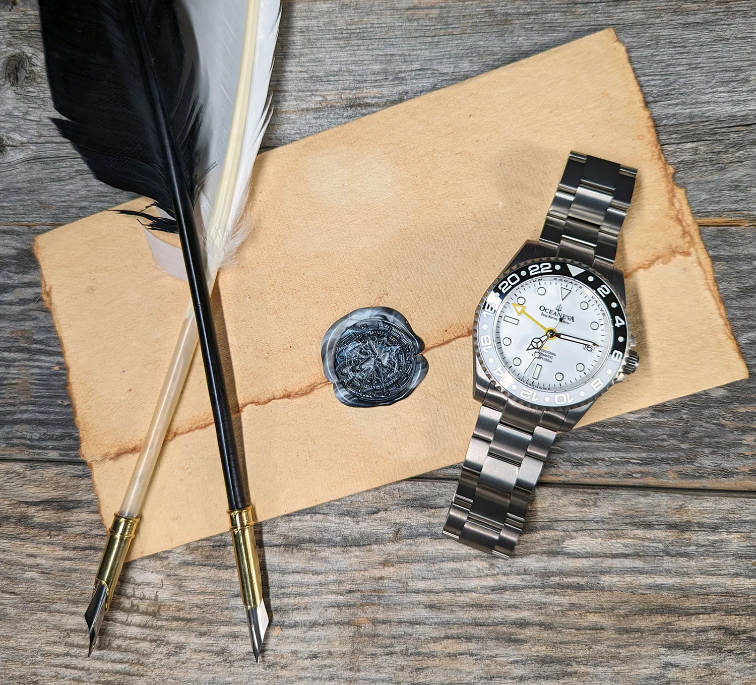 Deep Marine Explorer II White/Black Bezel | White Dial - Image 6