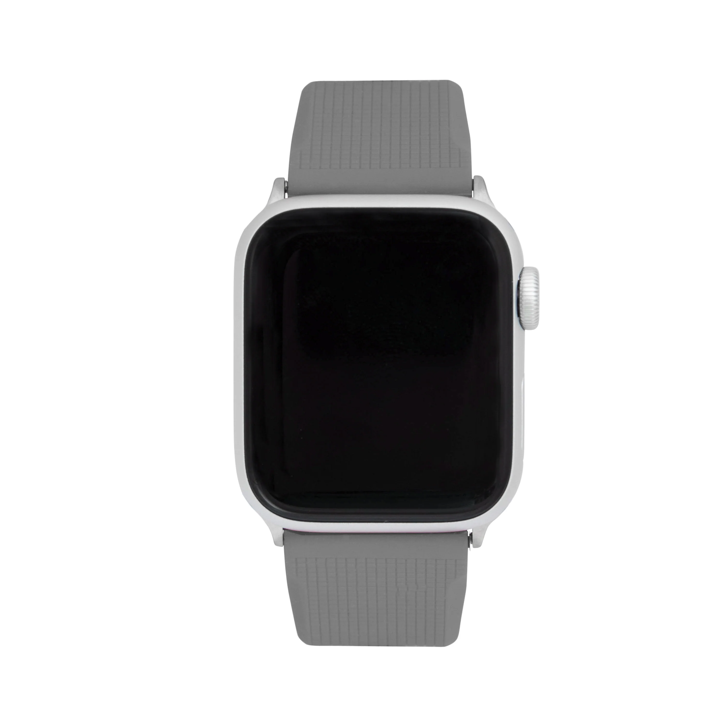 Silicone Adjustable Deployment Band  for Apple Watch Series 8/7/6/5/4/3/2/1/SE Grey (38mm | 40mm | 41mm) |  Dial - Image 2