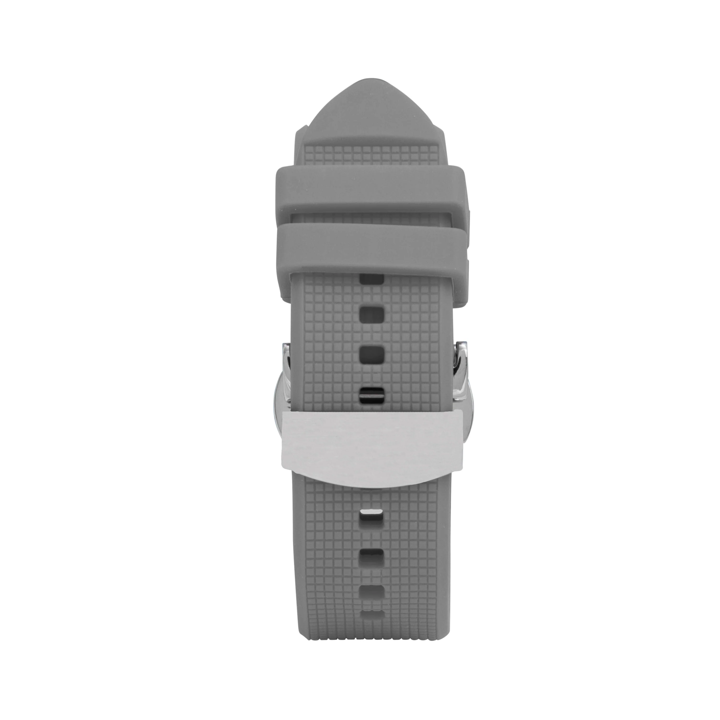 Silicone Adjustable Deployment Band  for Apple Watch Series 8/7/6/5/4/3/2/1/SE Grey (38mm | 40mm | 41mm) |  Dial - Image 3