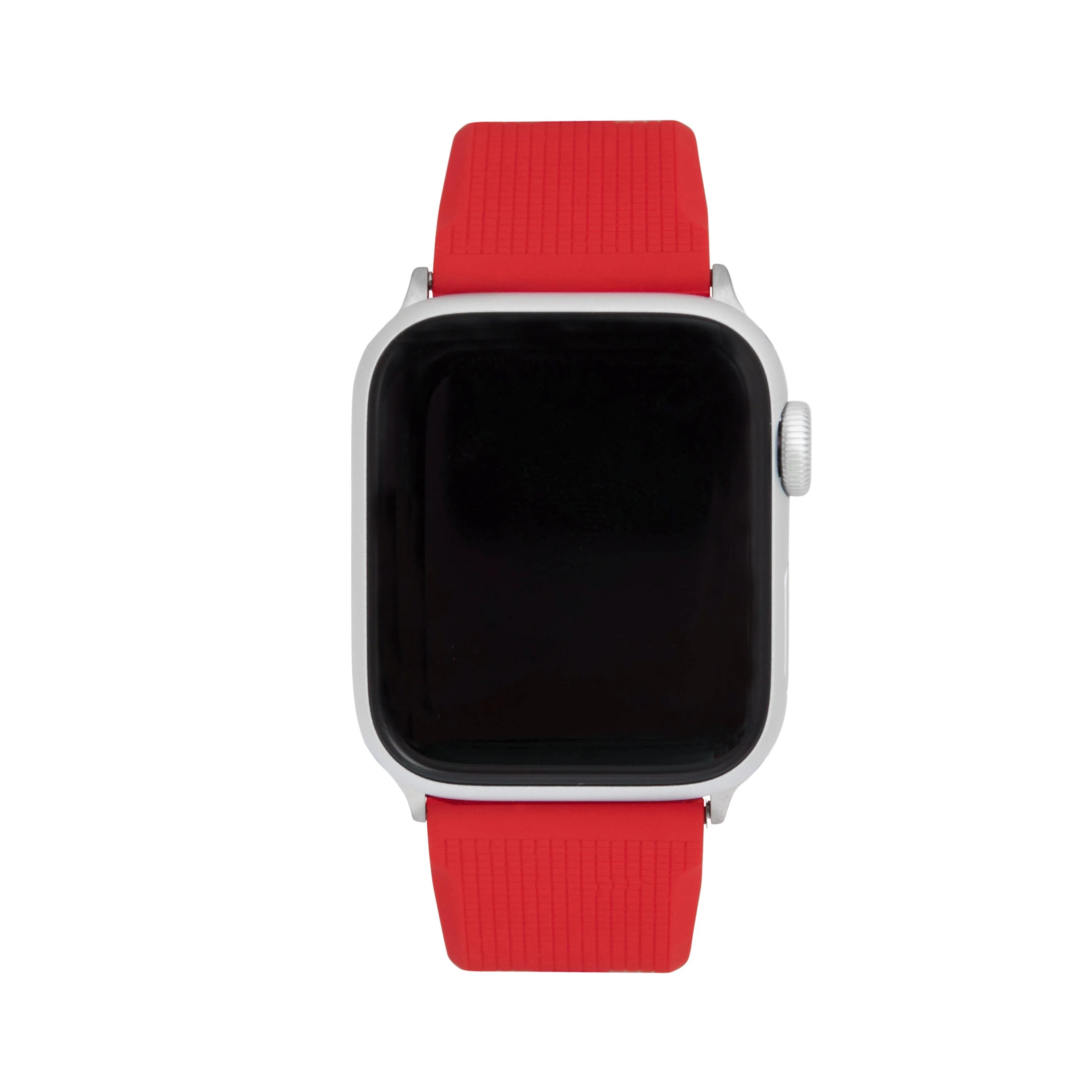 Silicone Adjustable Deployment Band  for Apple Watch Series 8/7/6/5/4/3/2/1/SE Red (38mm | 40mm | 41mm) |  Dial - Image 2