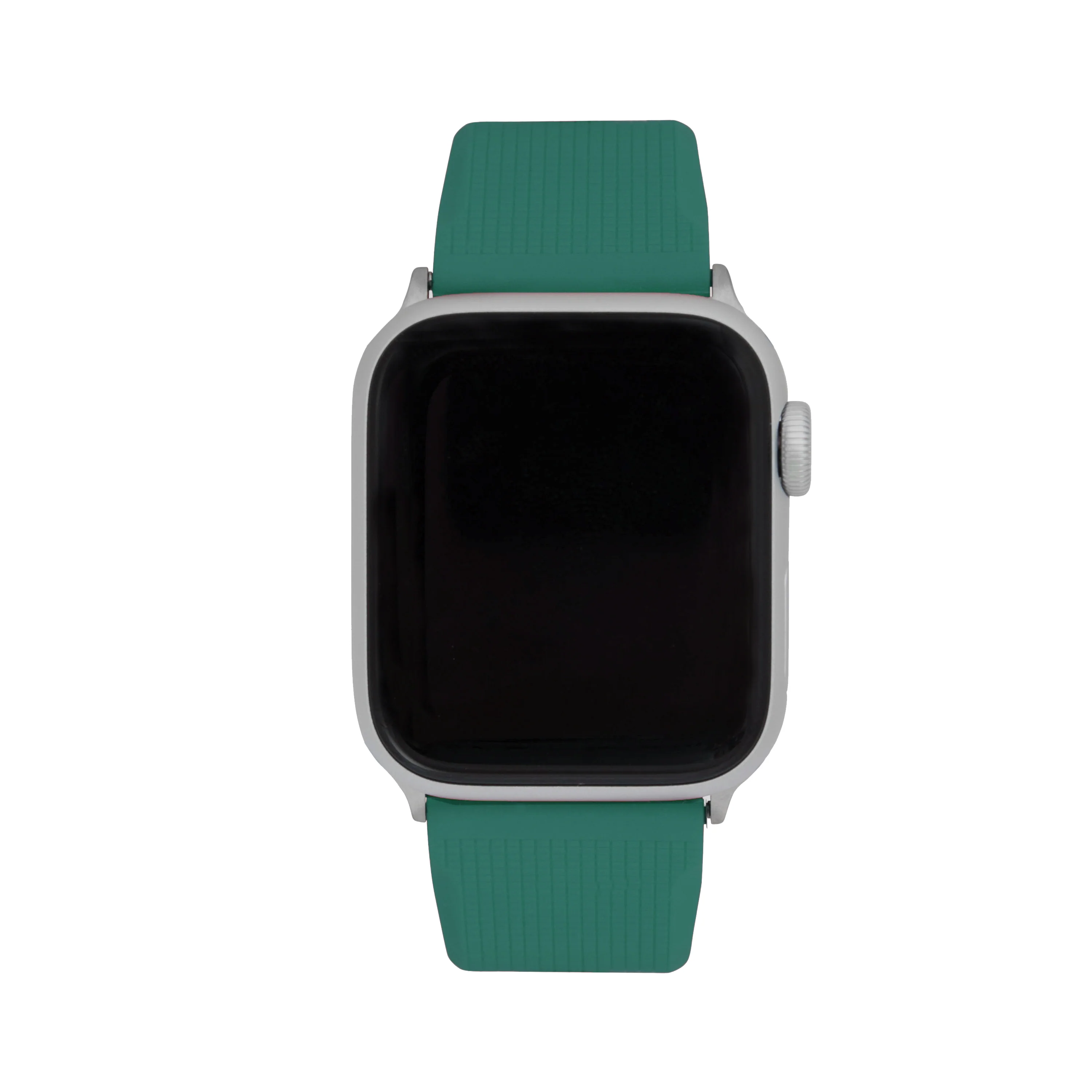 Silicone Adjustable Deployment Band  for Apple Watch Series 8/7/6/5/4/3/2/1/SE Green (38mm | 40mm | 41mm) |  Dial - Image 2