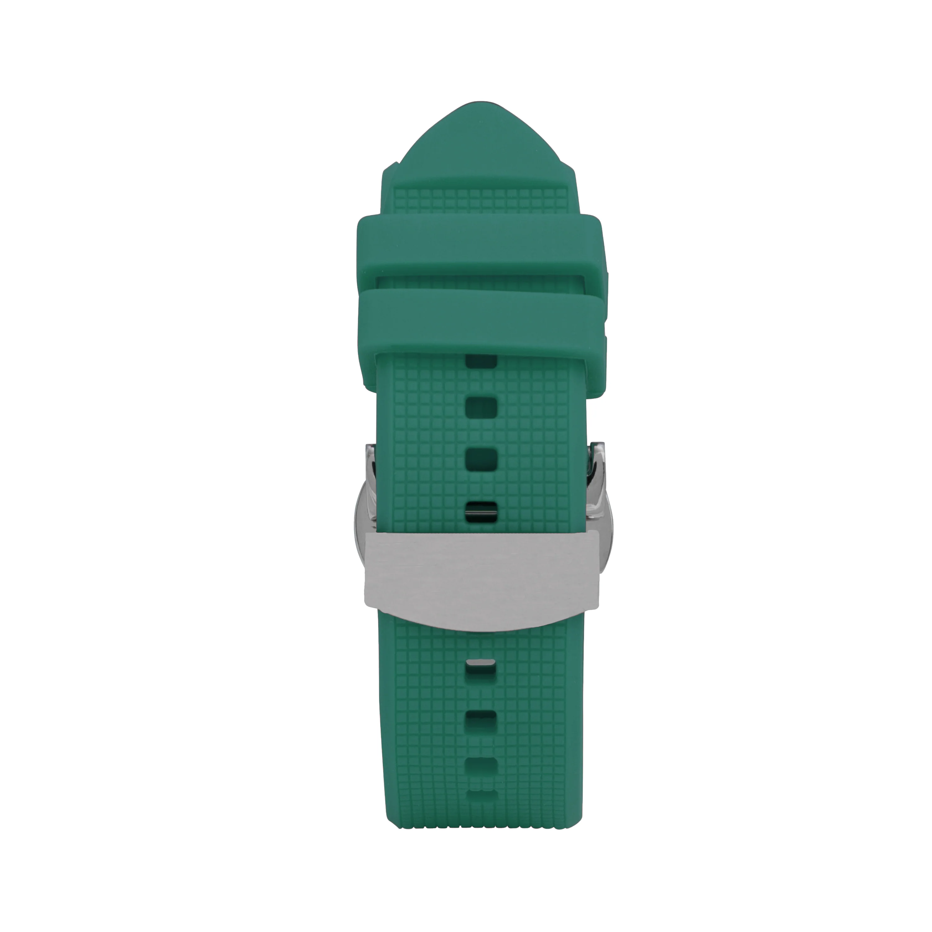 Silicone Adjustable Deployment Band  for Apple Watch Series 8/7/6/5/4/3/2/1/SE Green (38mm | 40mm | 41mm) |  Dial - Image 3