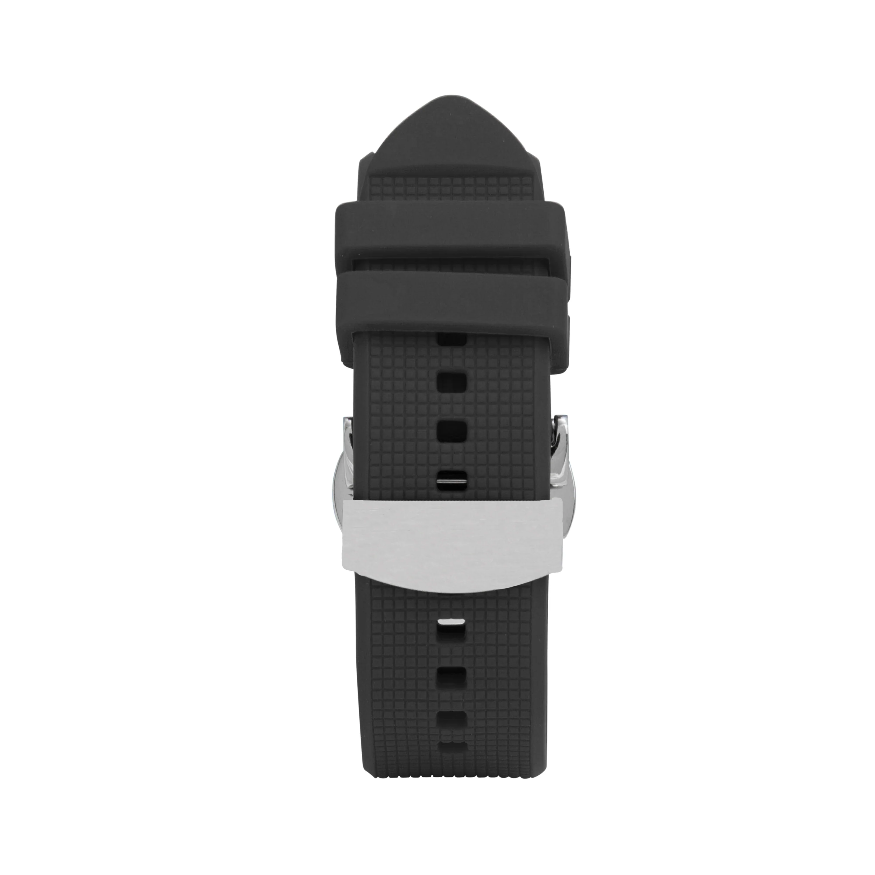 Silicone Adjustable Deployment Band  for Apple Watch Ultra & Series 8/7/6/5/4/3/2/1/SE Black (42mm | 44mm | 45mm | 49mm) |  Dial - Image 3