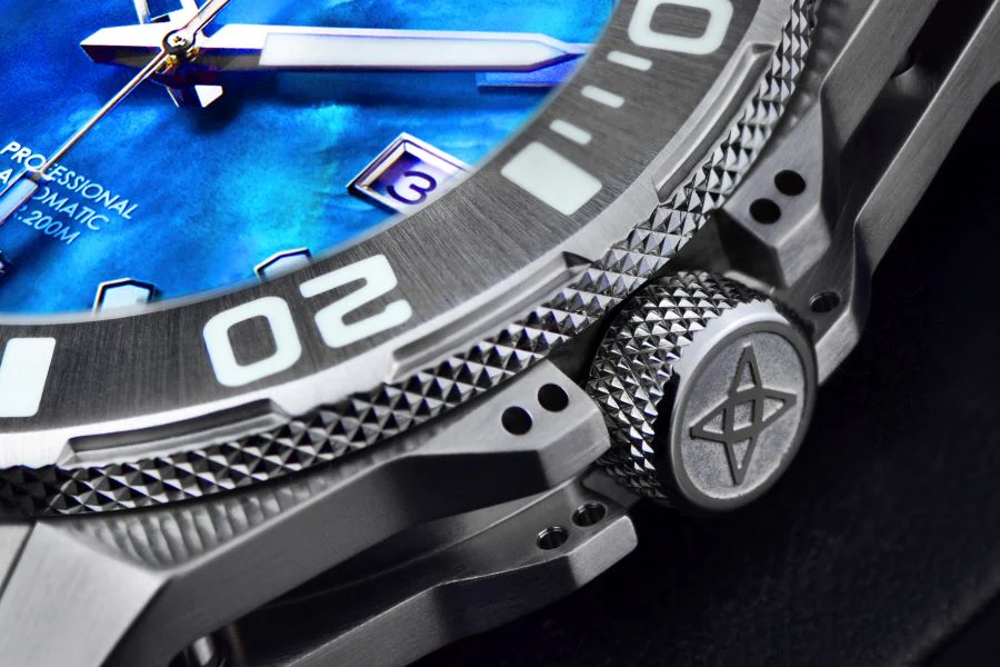 Silverjet AM/PM NH37 Automatic Blue Mother of Peal Dial | Blue Mother of Pearl Dial - Image 3