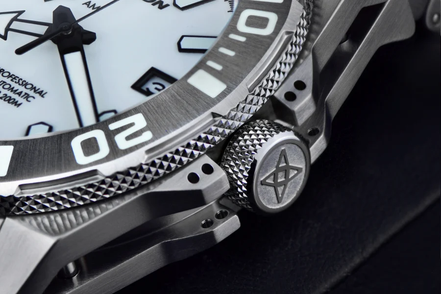 Silverjet AM/PM NH37 Automatic White Lume Glow Blue Dial | White Lume Dial Dial - Image 3