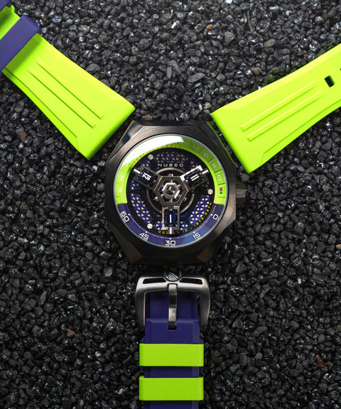 Skylab Automatic Limited Edition Blue / Blue Rubber | Blue Dial - Image 4