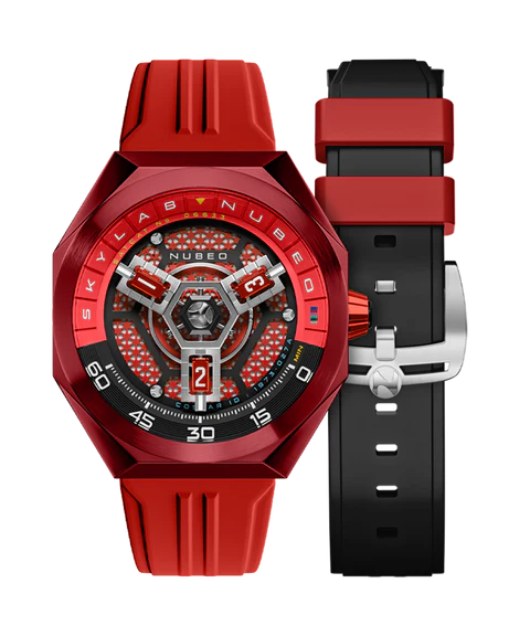 Skylab Automatic Limited Edition Red / Red Rubber | Red Dial