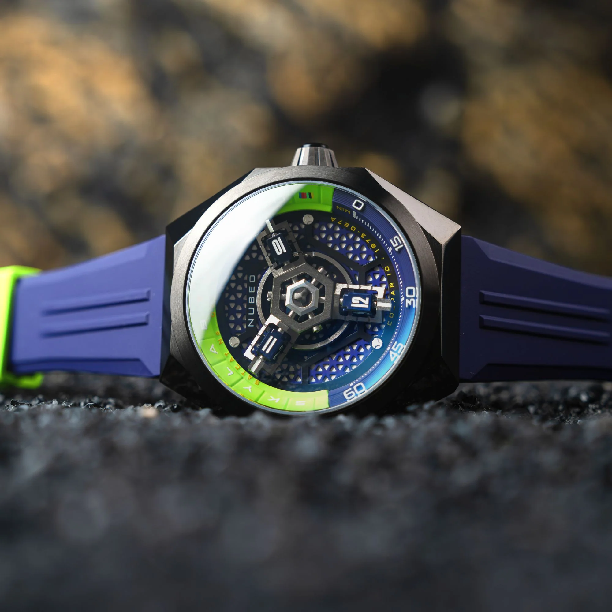 Skylab Automatic Limited Edition Set Blue / Rubber | Blue Dial - Image 4