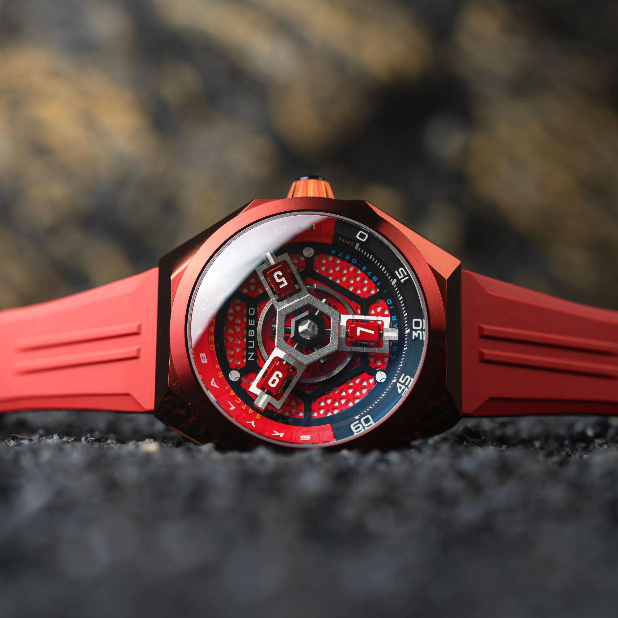 Skylab Automatic Limited Edition Set Red / Rubber | Red Dial - Image 4
