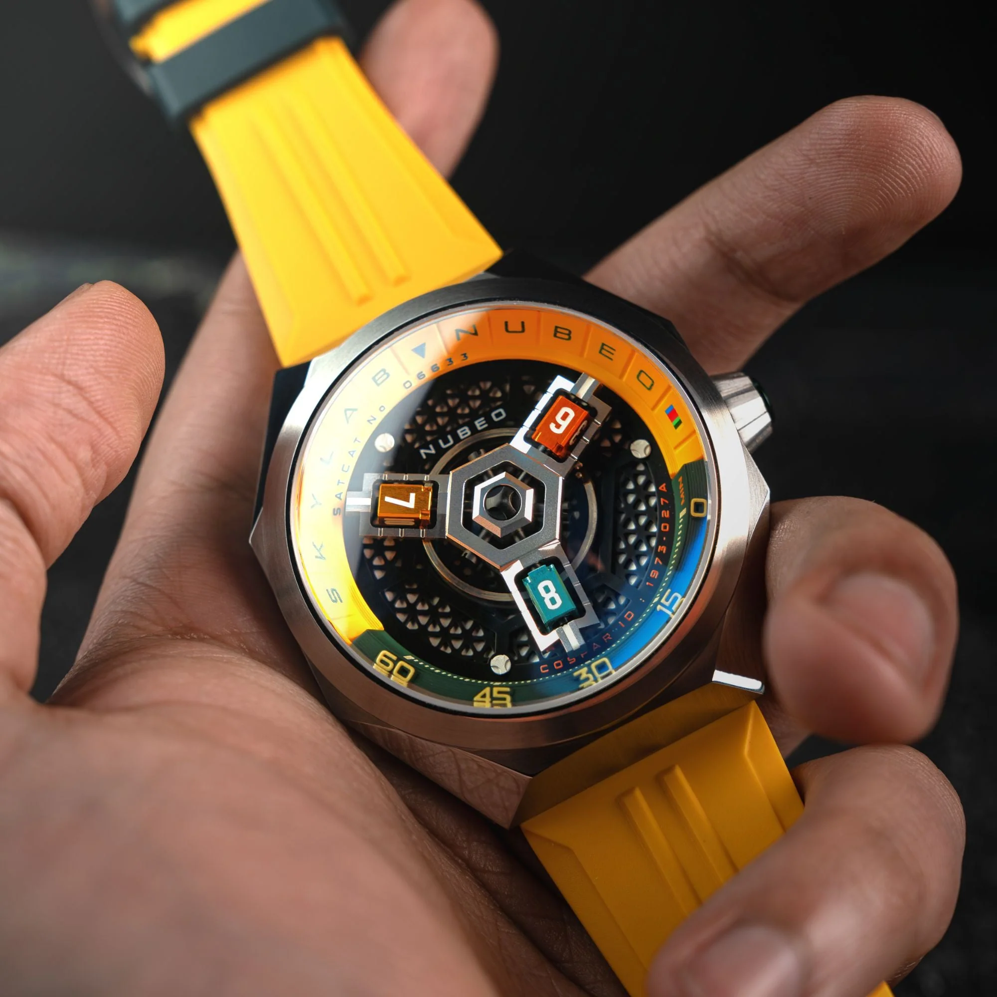 Skylab Automatic Yellow & Green / Stainless Steel | Black Dial - Image 3
