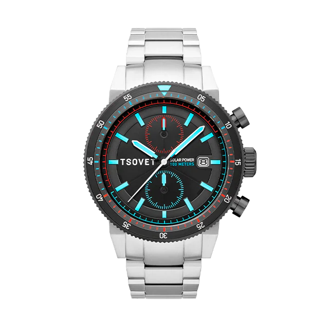 SLR FW42  Solar Powered Chronograph Gray / Stainless Steel | Gray Dial - Image 2