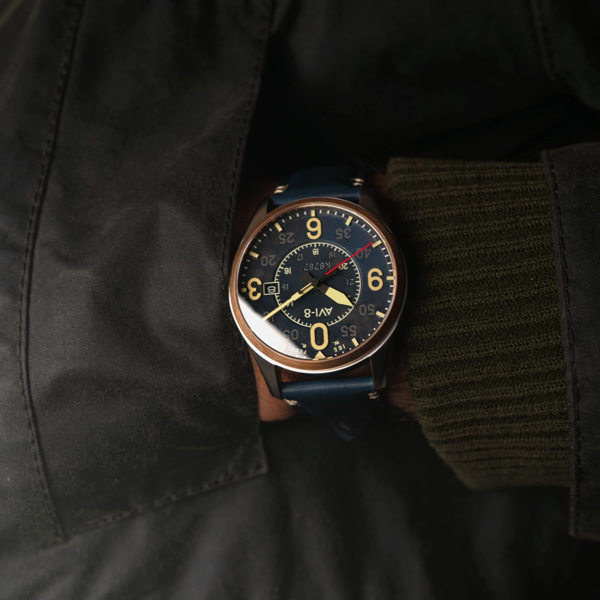 Smith Automatic Blue / Blue Leather | Blue Dial - Image 3