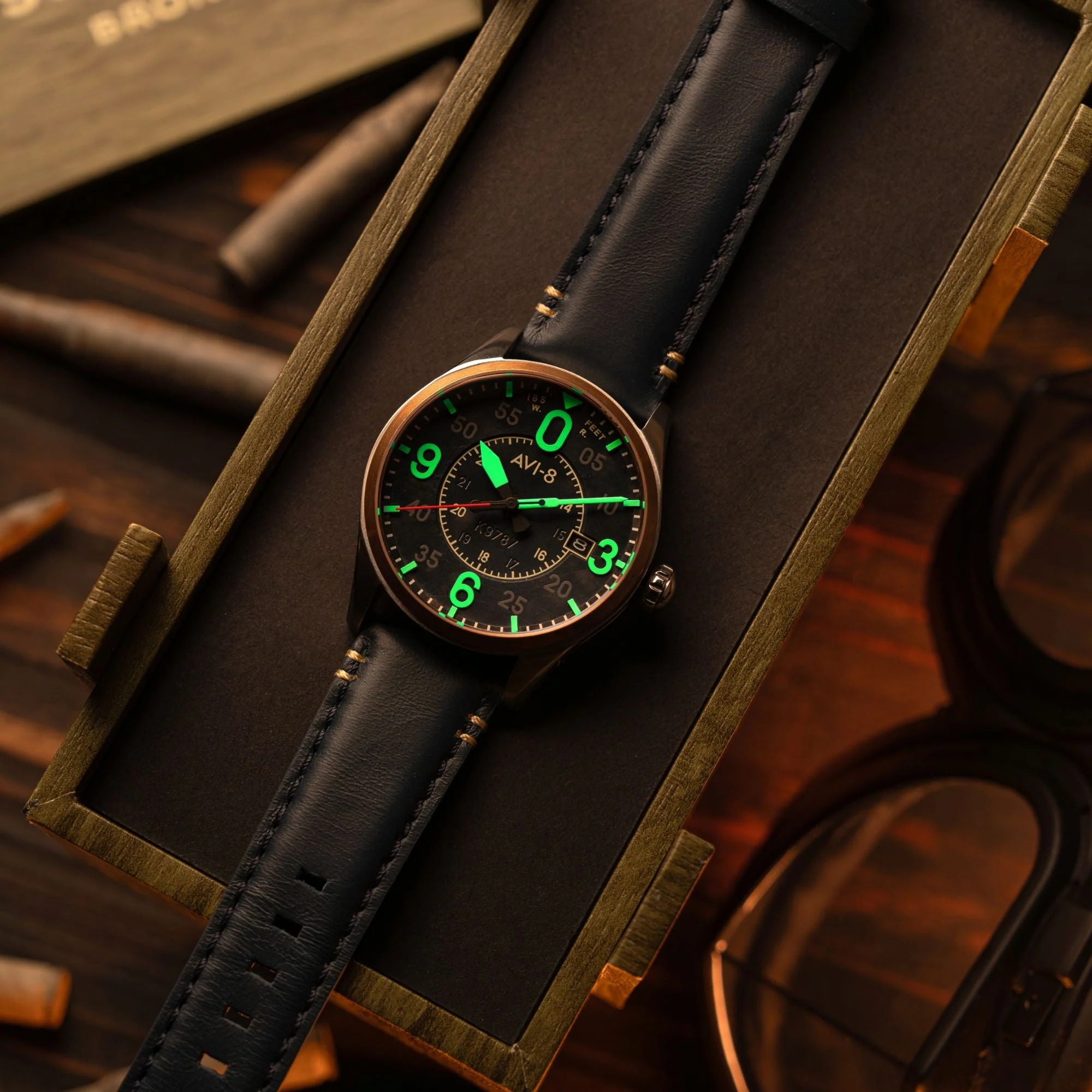 Smith Automatic Blue / Blue Leather | Blue Dial - Image 4