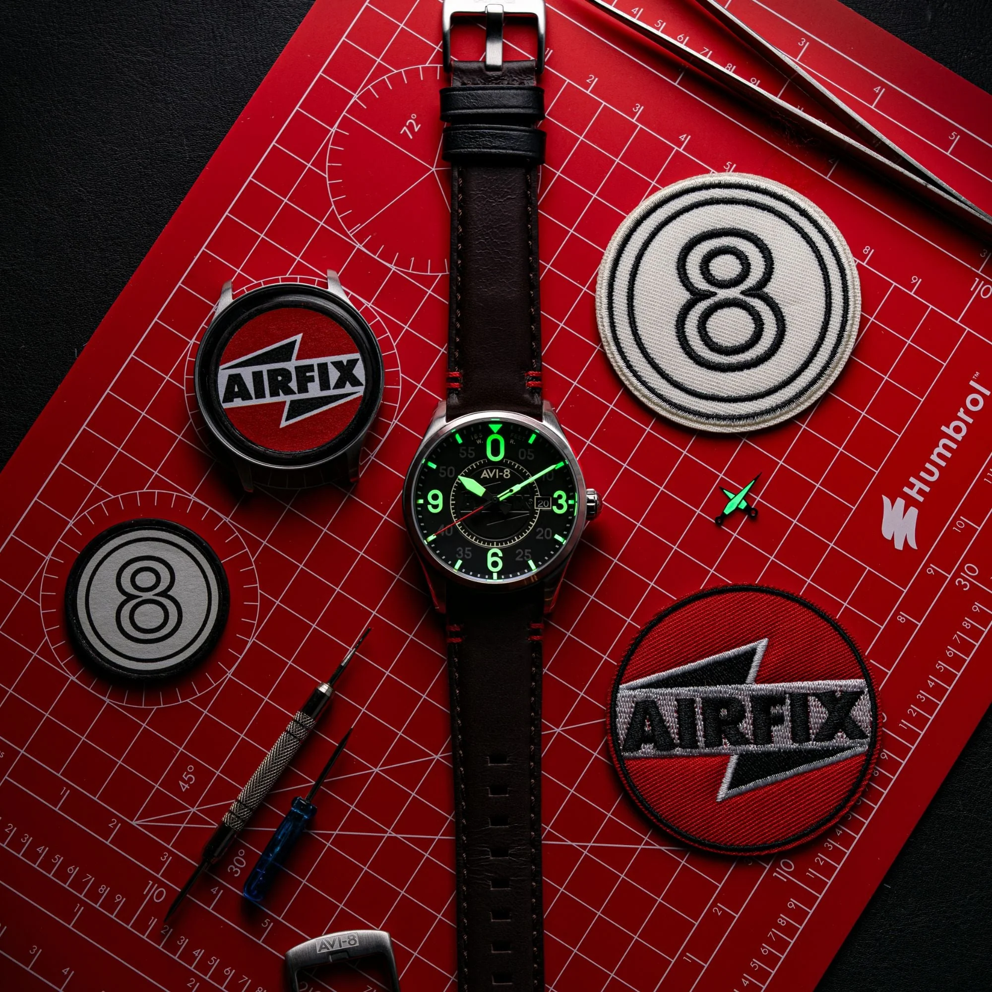 Smith Automatic Black / Brown Leather | Black Dial - Image 3