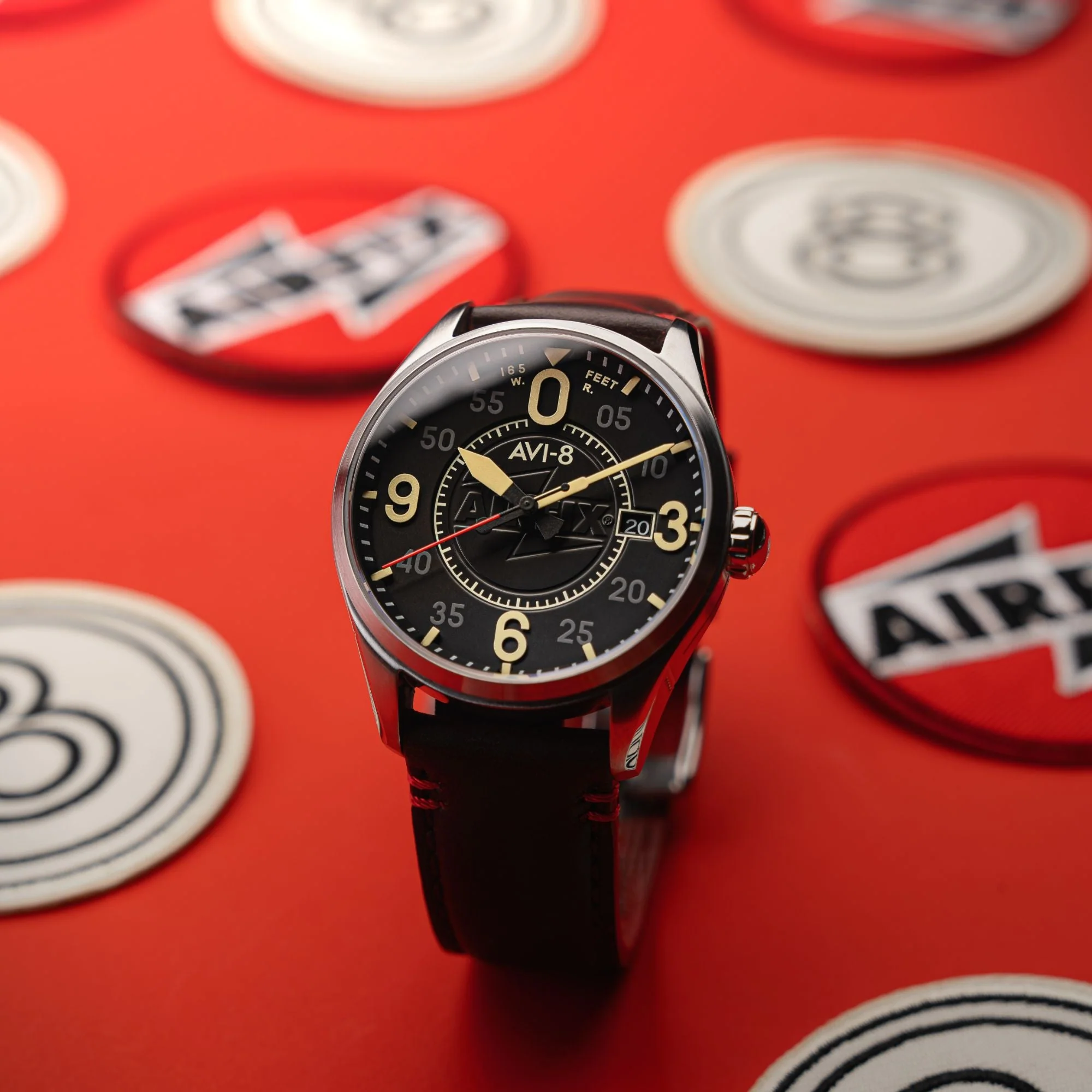 Smith Automatic Black / Brown Leather | Black Dial - Image 4