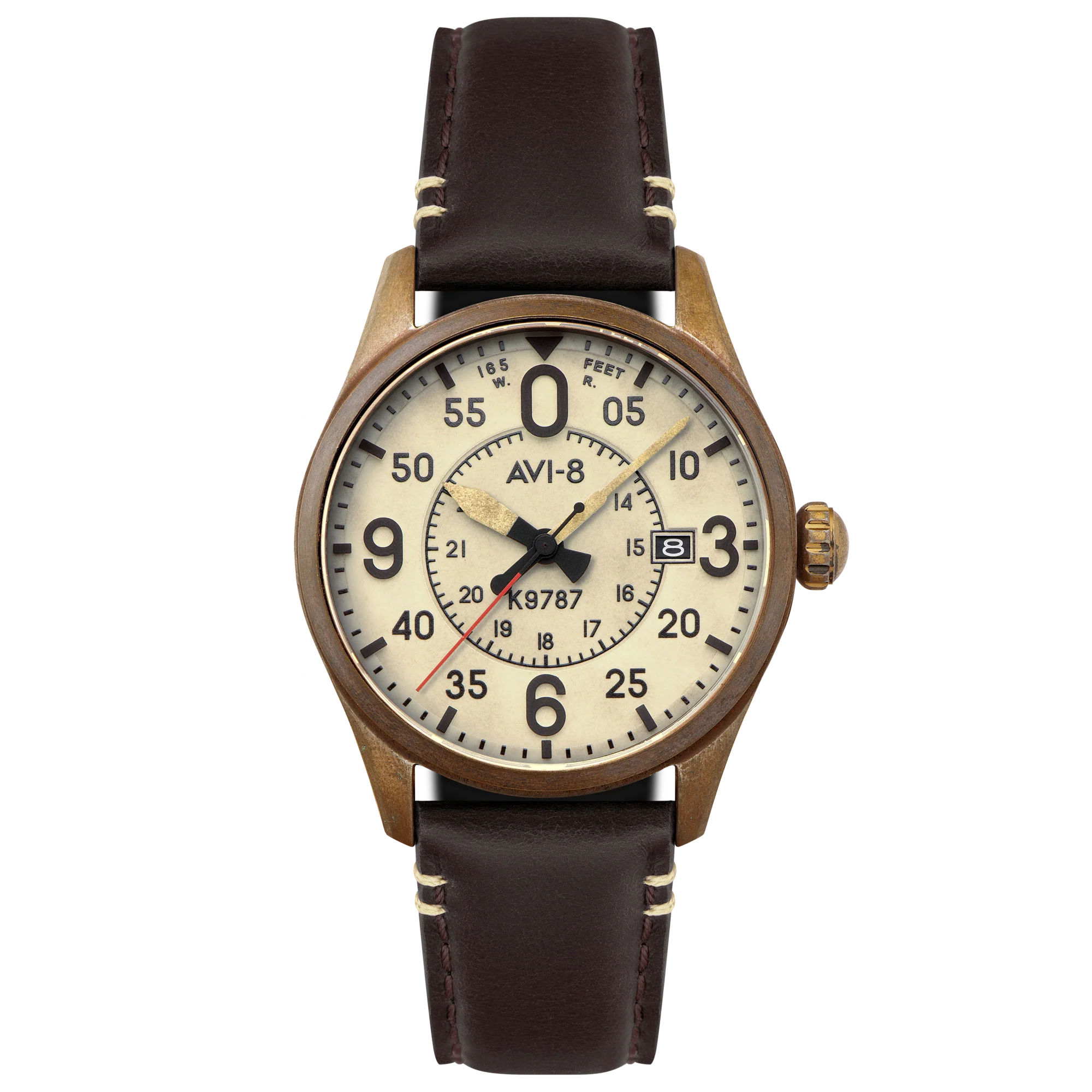Smith Automatic Gray / Brown Leather | Gray Dial