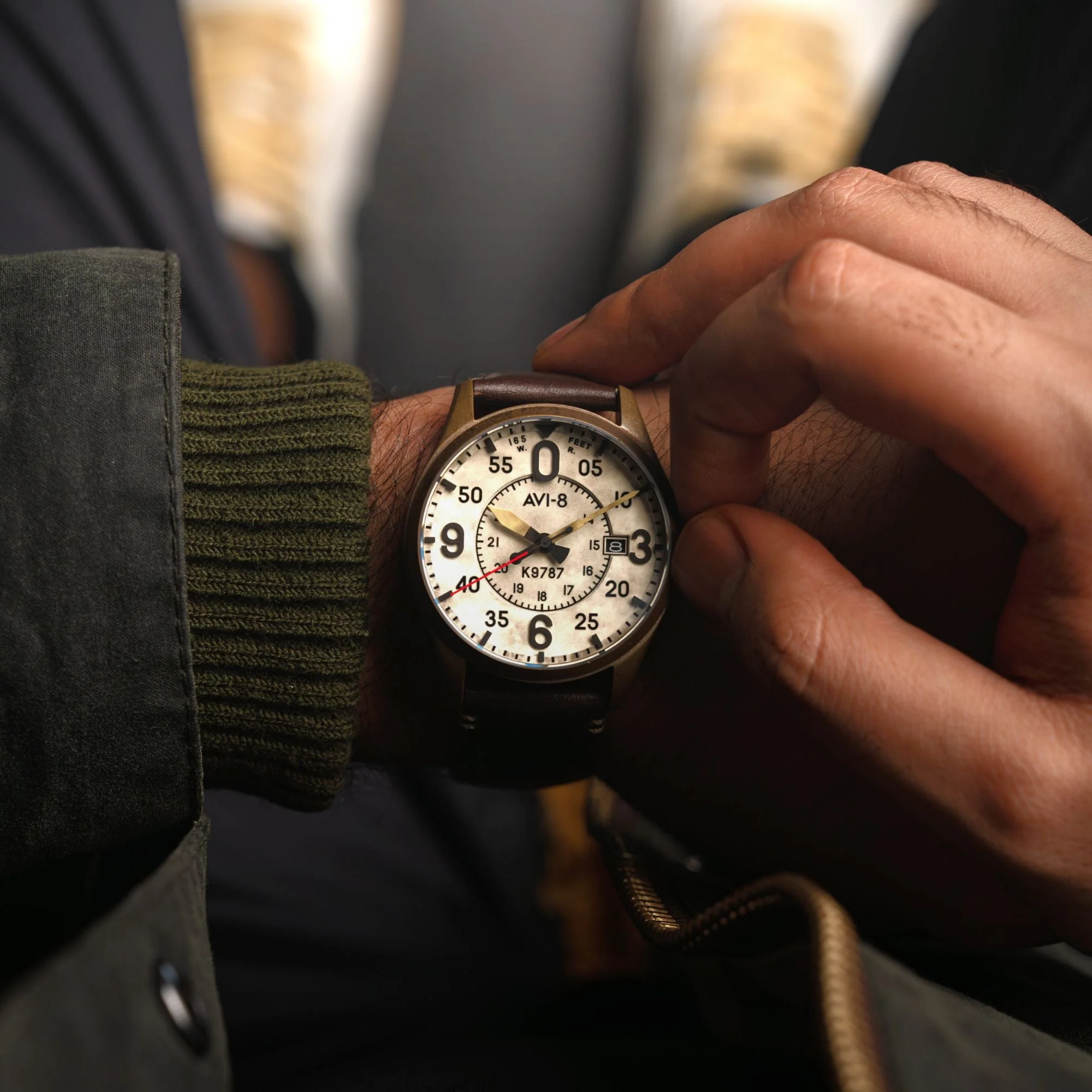 Smith Automatic Gray / Brown Leather | Gray Dial - Image 2