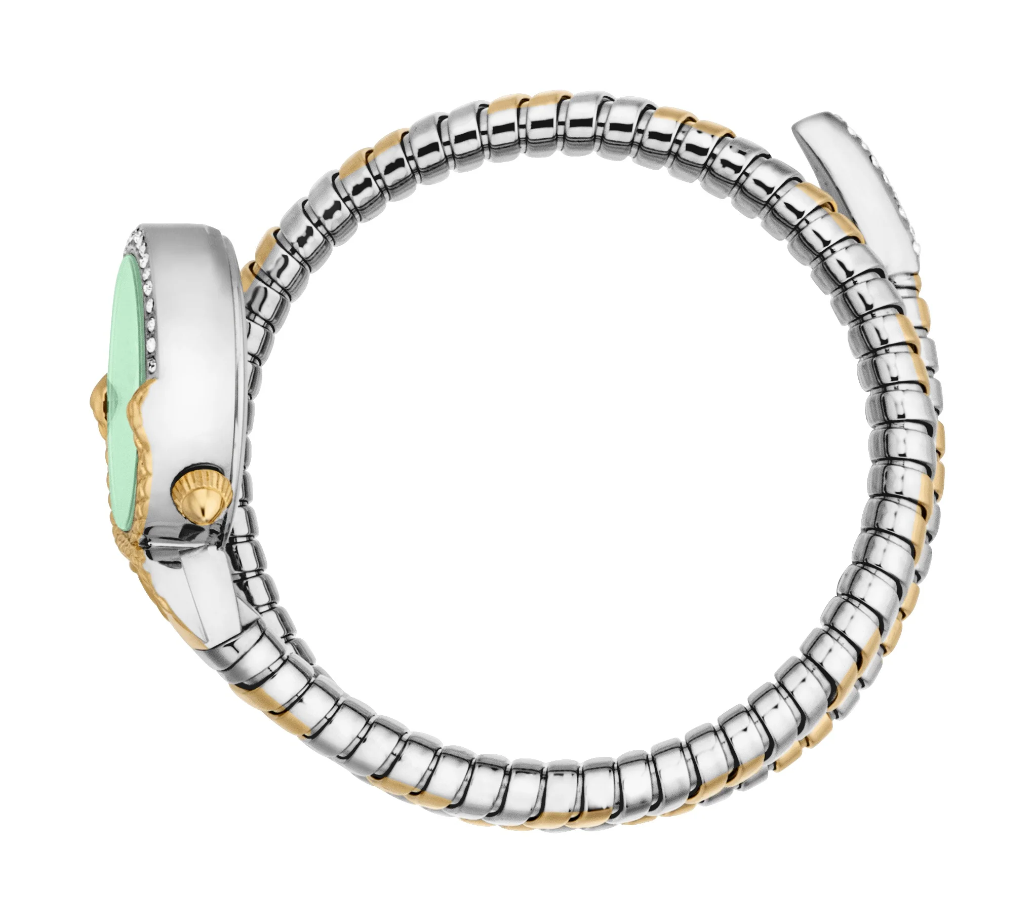 Snake 22mm / Dark Green / Silver and Gold | Dark Green Dial - Image 2