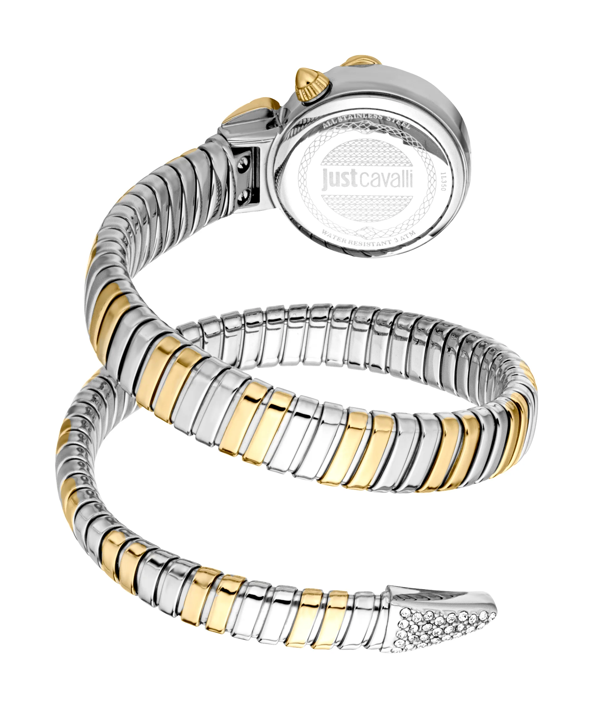 Snake 22mm / Dark Green / Silver and Gold | Dark Green Dial - Image 3