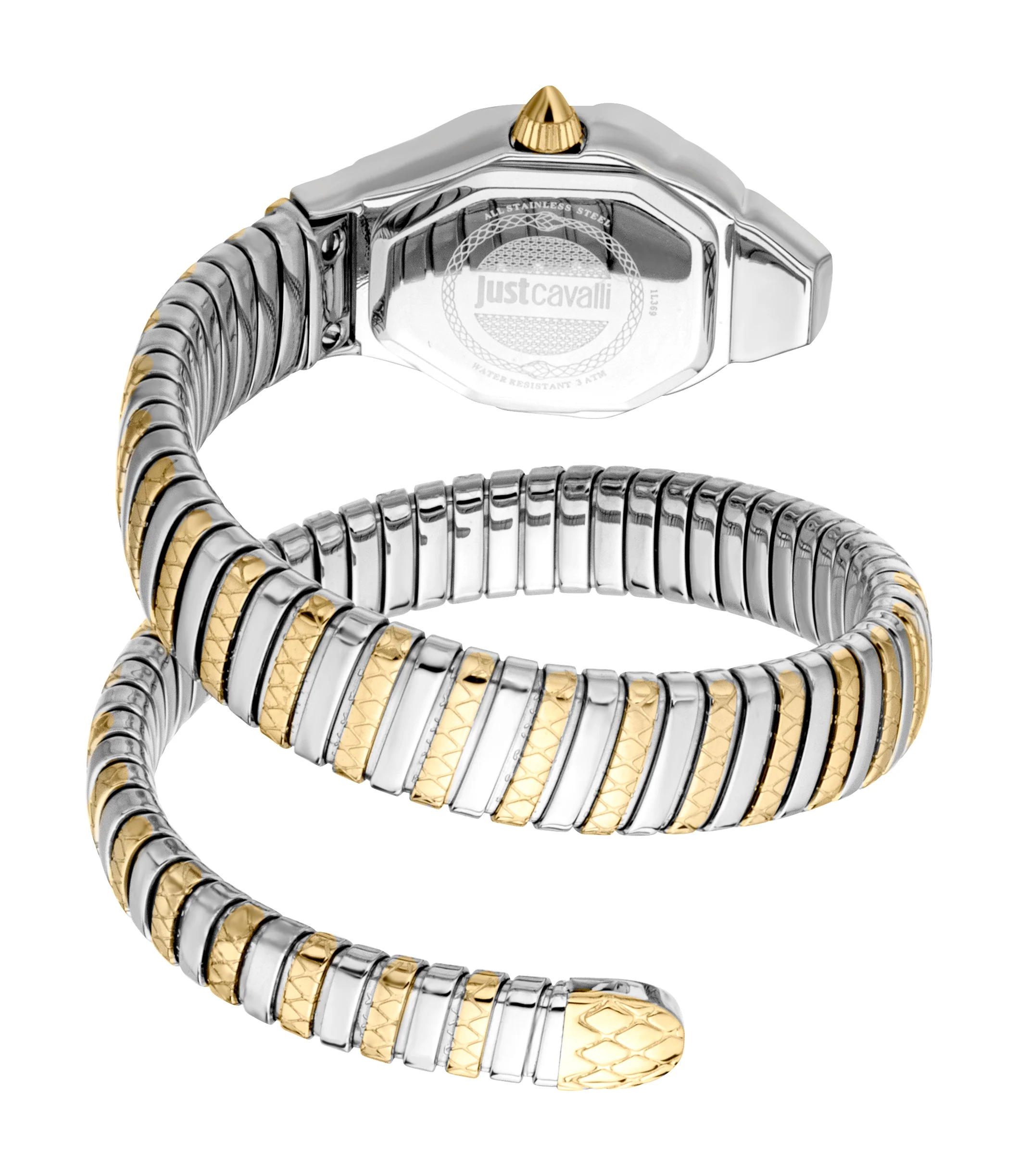 Snake 22mm / White Mother-of-Pearl / Silver and Gold | White Mother-of-Pearl Dial - Image 3