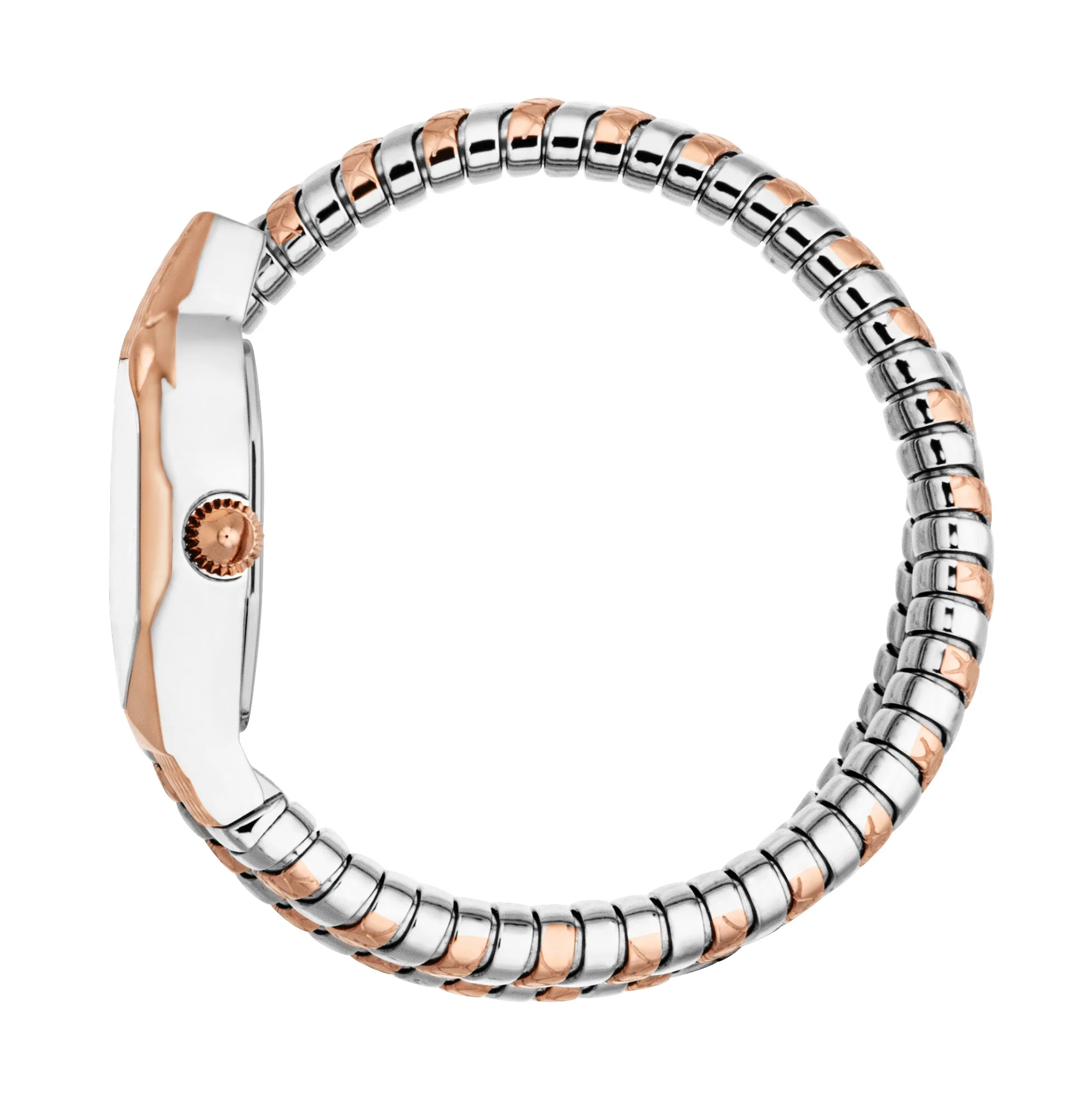 Snake 22mm / White Mother-of-Pearl / Silver and Rose Gold | White Mother-of-Pearl Dial - Image 2