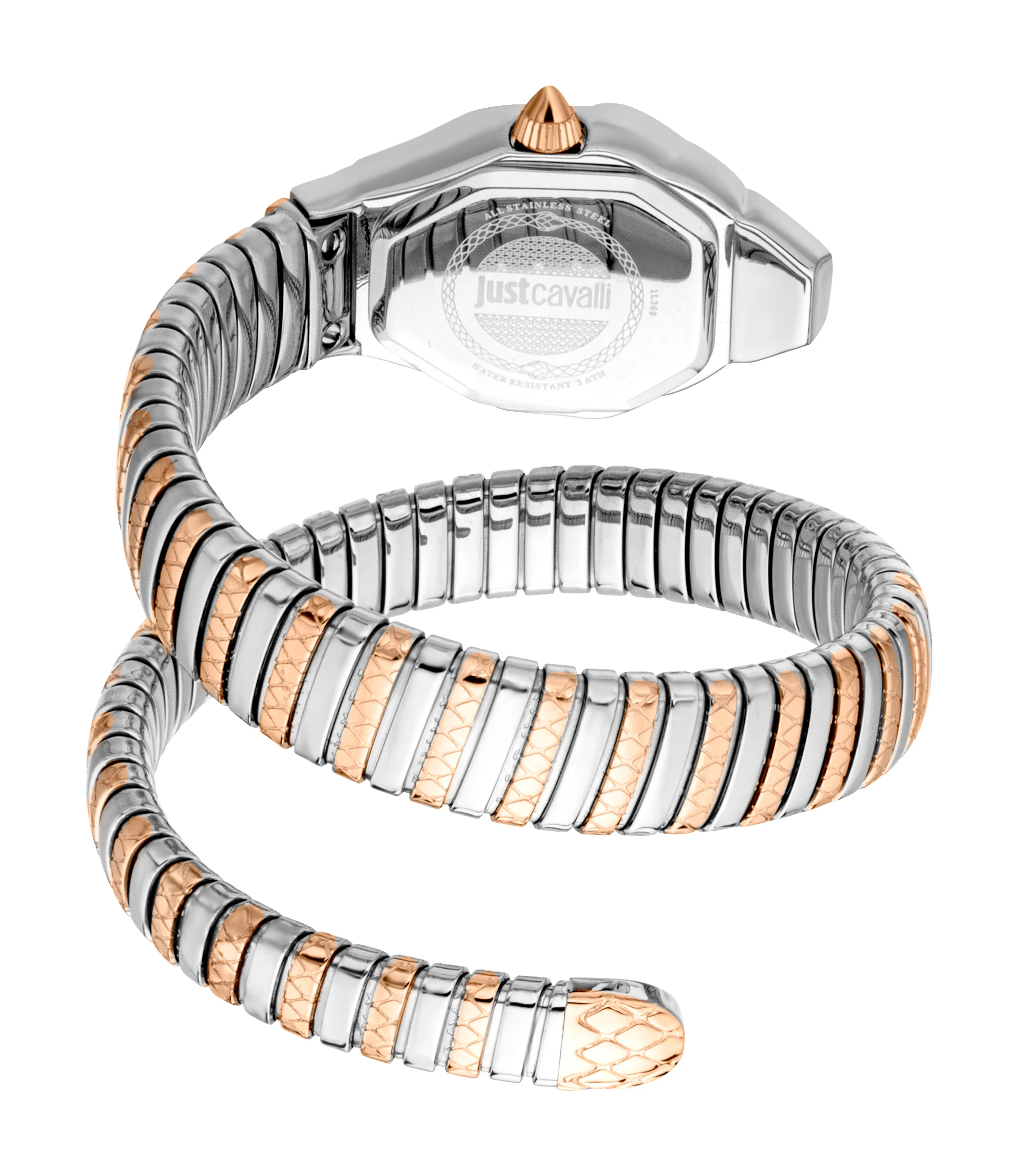 Snake 22mm / White Mother-of-Pearl / Silver and Rose Gold | White Mother-of-Pearl Dial - Image 3