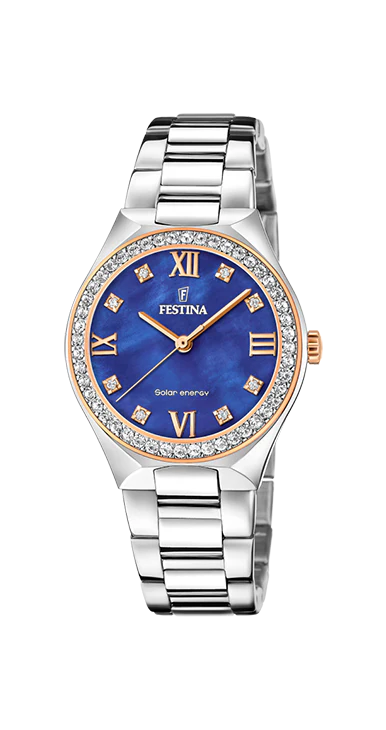 Solar Energy Blue / Stainless Steel Blue Dial