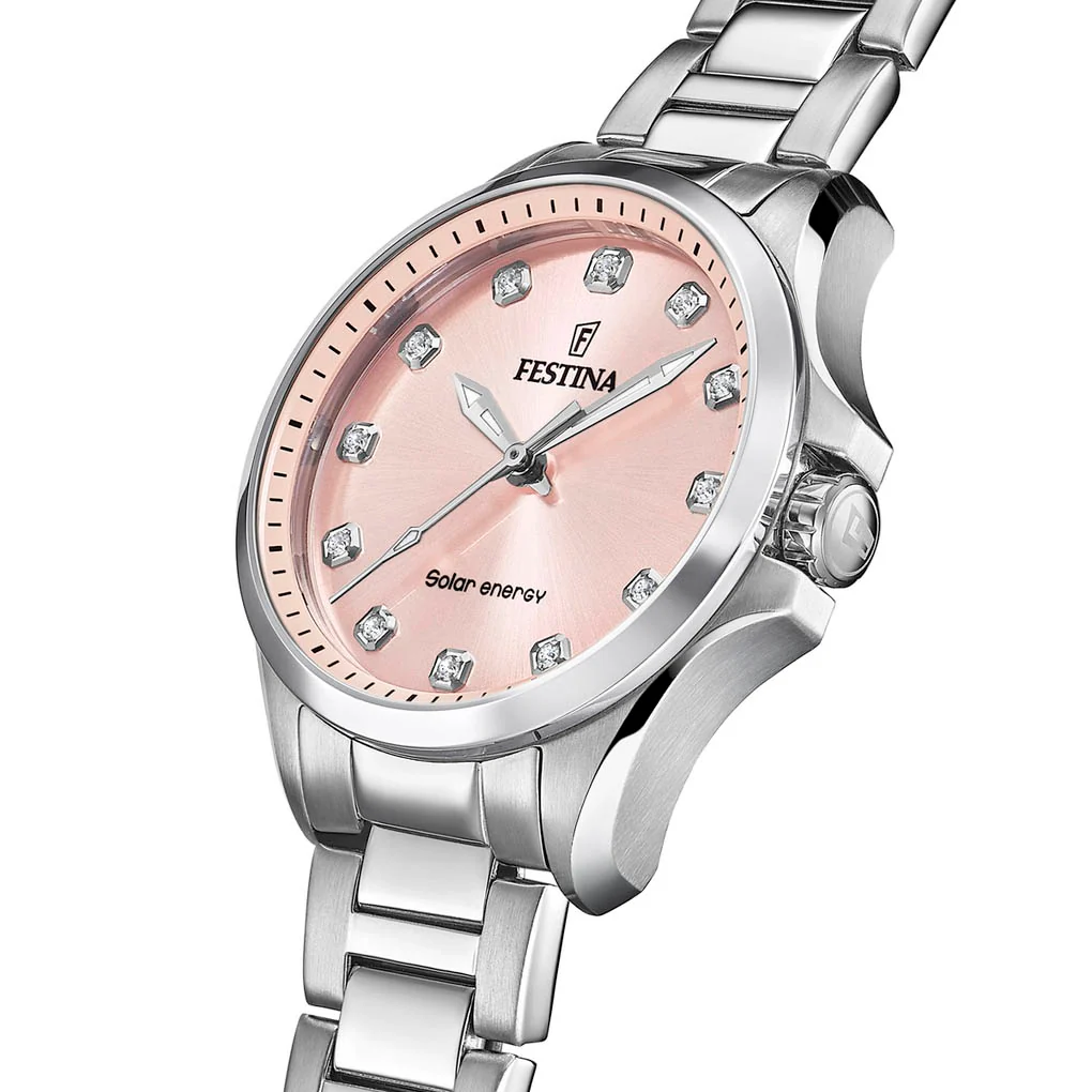 Solar Energy Pink / Stainless Steel | Pink Dial - Image 2