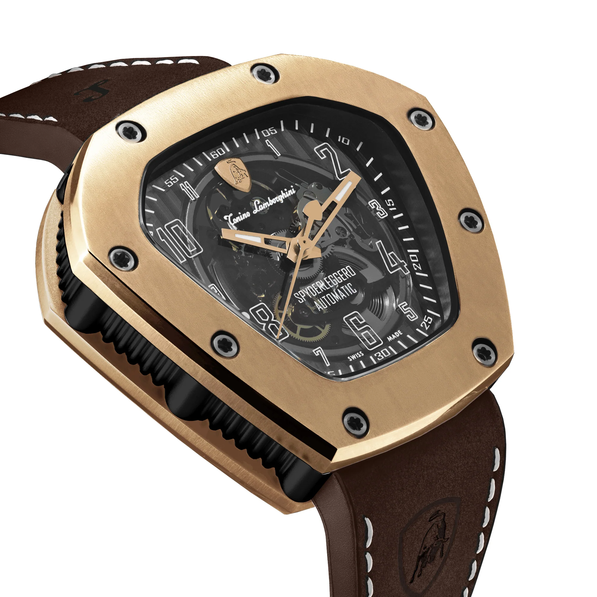 Spyderleggero Skeleton ROSE GOLD (Extended Ship Time from Switzerland) Black Dial - Image 3