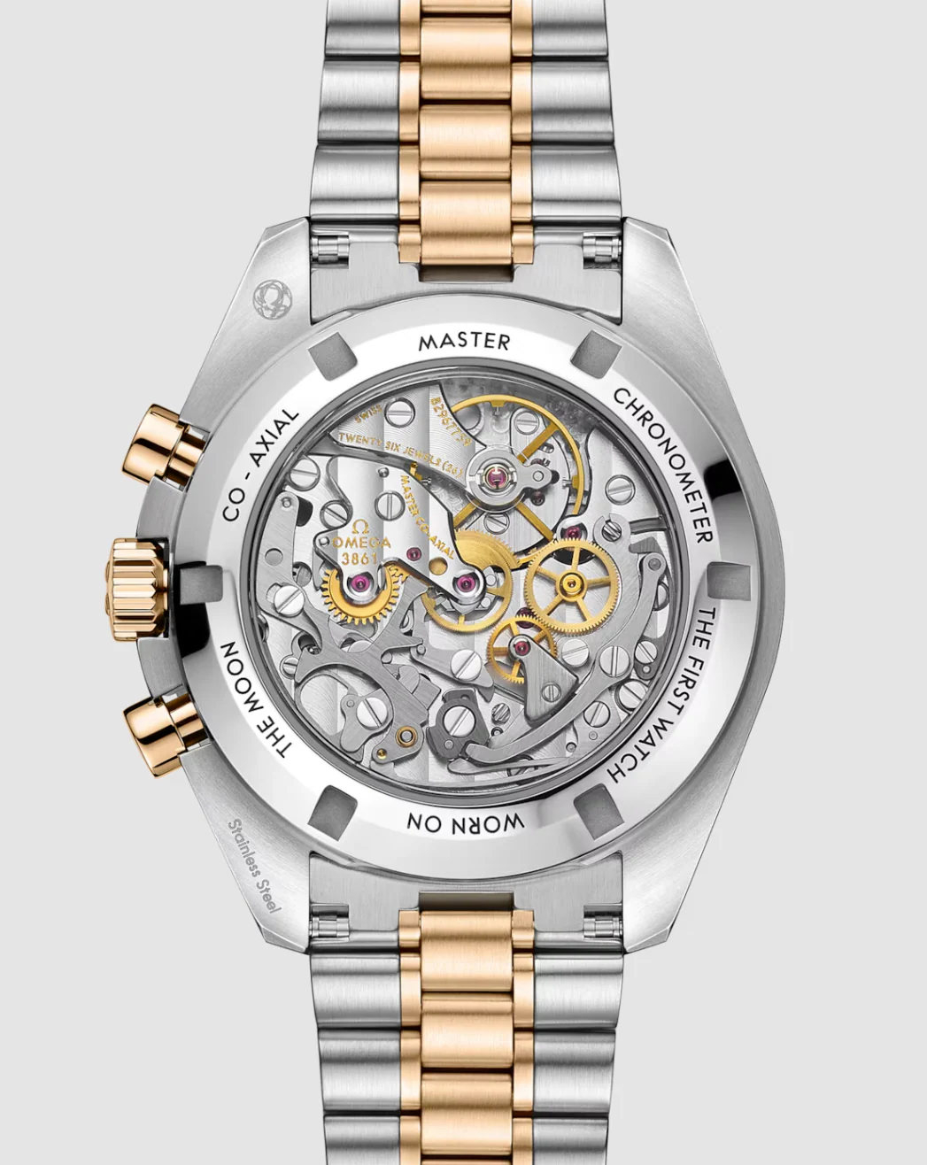 Speedmaster Moonwatch Professional Moonshine gold on steel | Silver Dial - Image 2