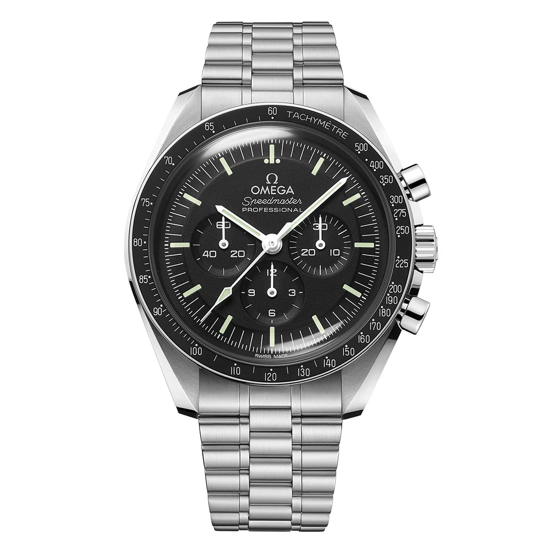 Speedmaster Moonwatch Professional Co-Axial 42mm hesalite glass | Black Dial - Image 2